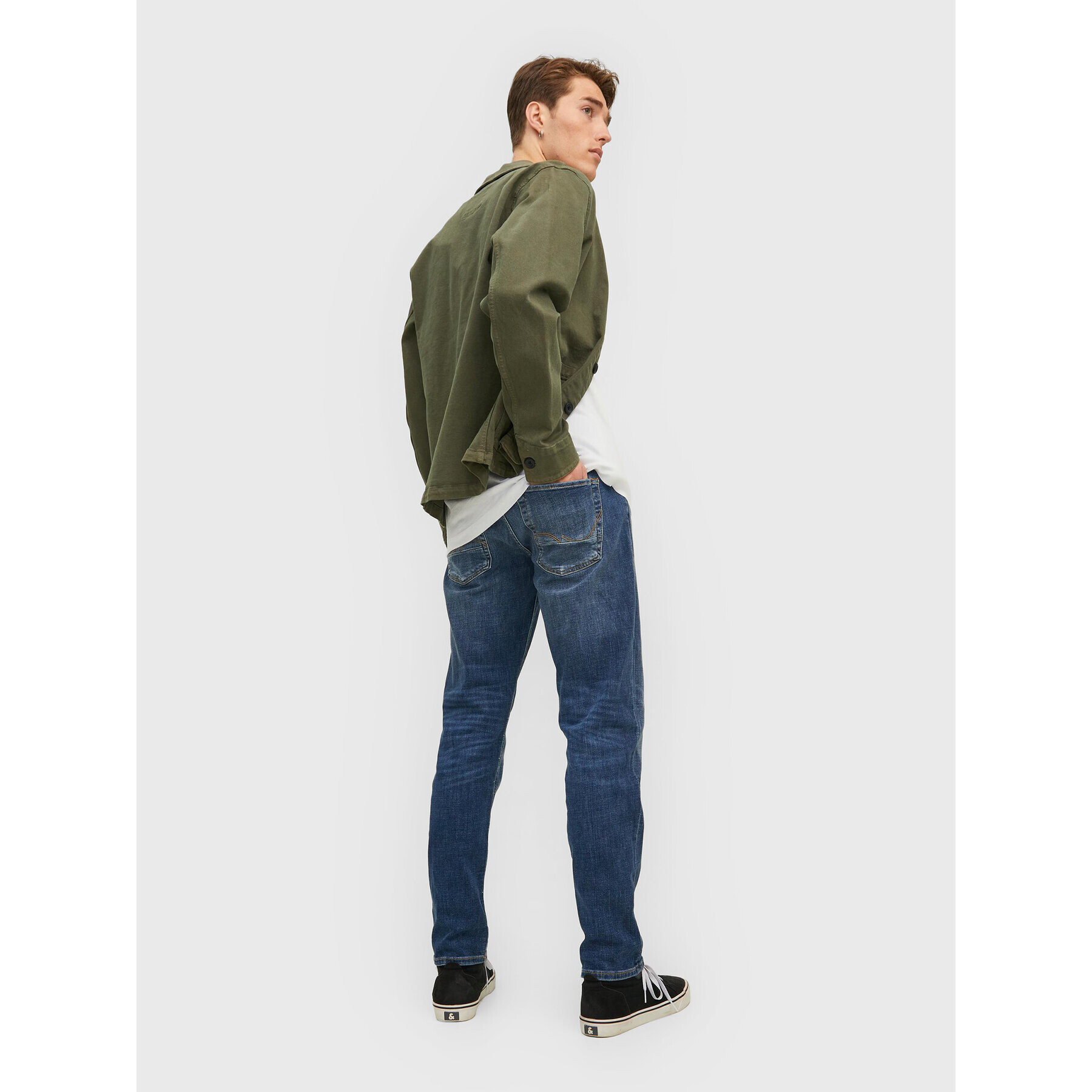 Jack&Jones Jeansy Mike 12219141 Modrá Regular Fit - Pepit.cz