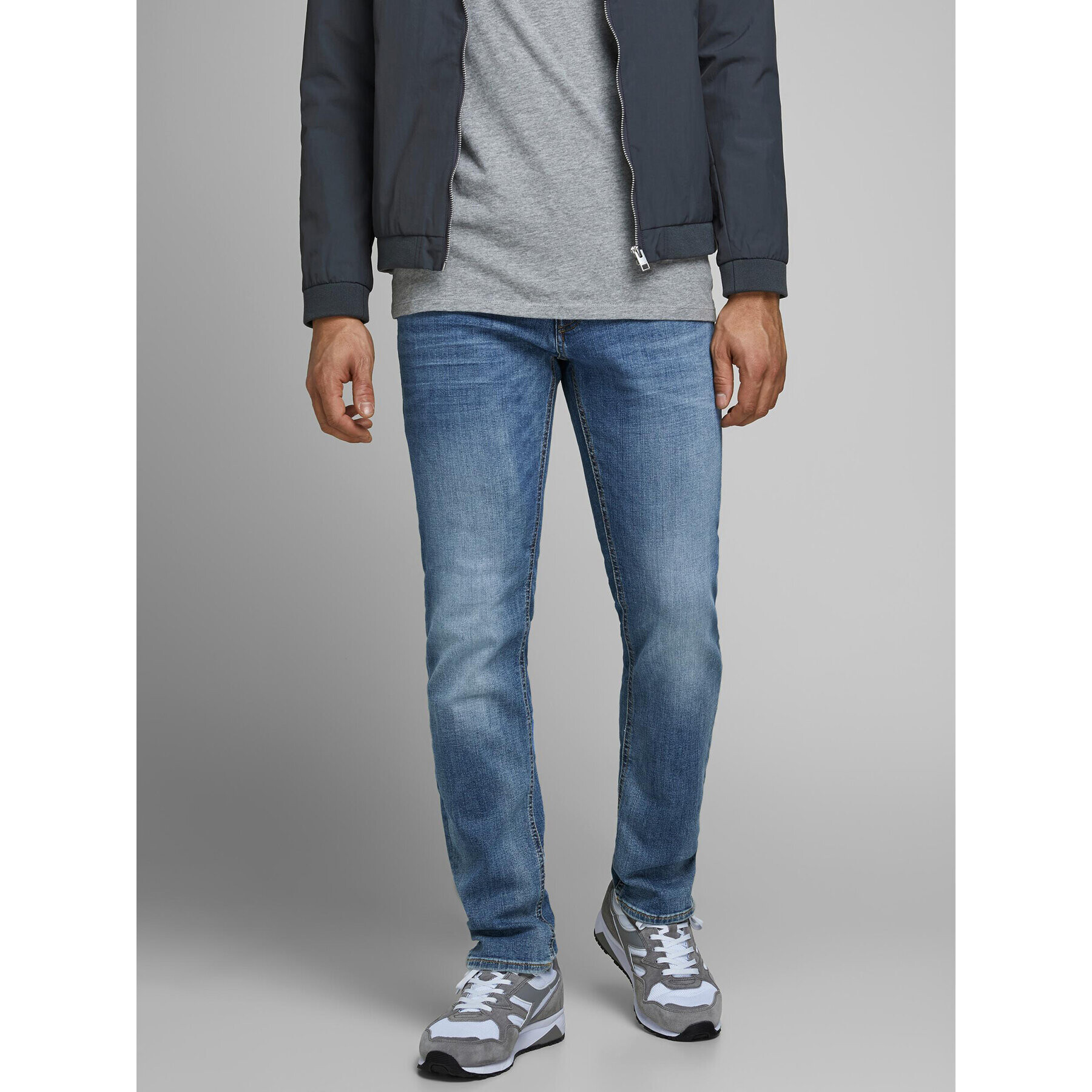 Jack&Jones Jeansy Tim 12146866 Modrá Slim Fit - Pepit.cz