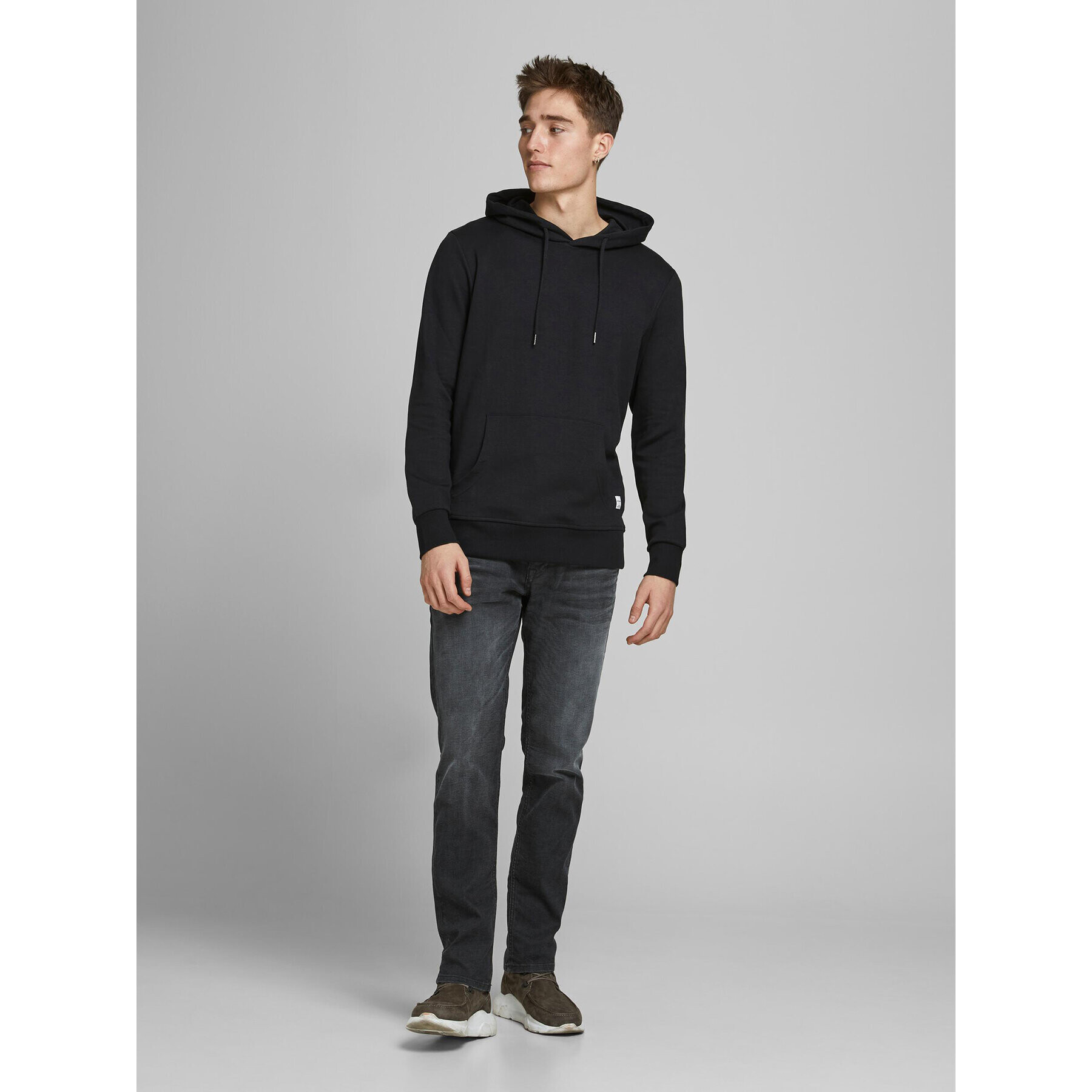 Jack&Jones Jeansy Tim 12181054 Šedá Slim Fit - Pepit.cz