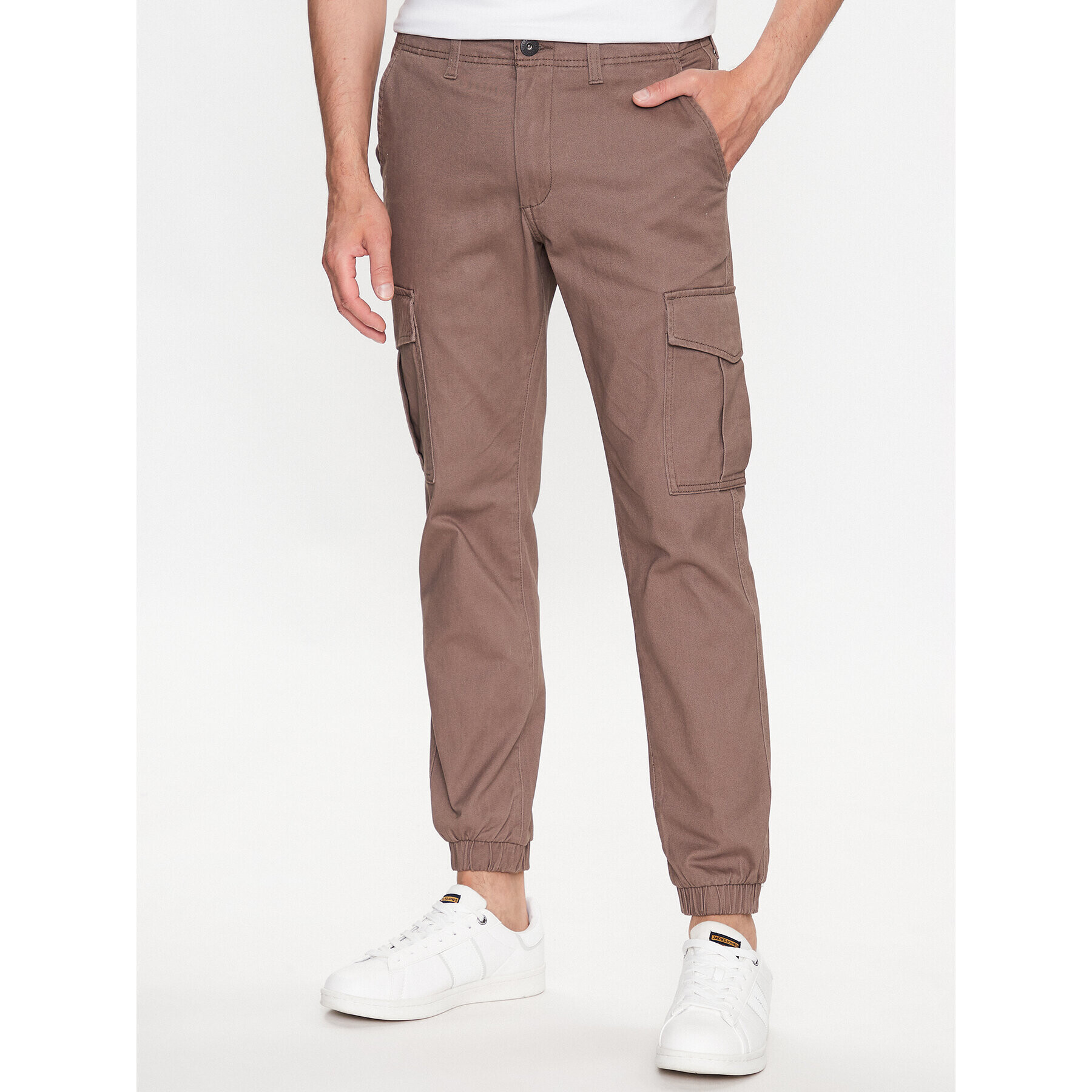 Jack&Jones Joggers kalhoty Marco 12186889 Hnědá Slim Fit - Pepit.cz