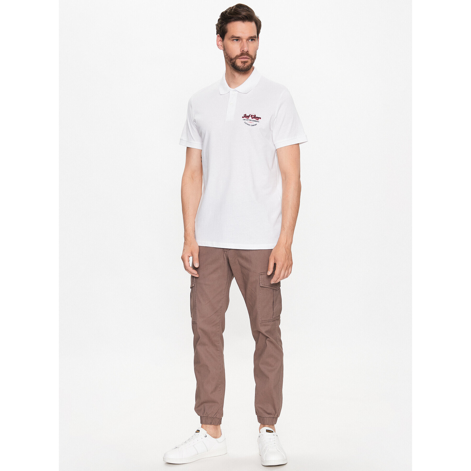 Jack&Jones Joggers kalhoty Marco 12186889 Hnědá Slim Fit - Pepit.cz