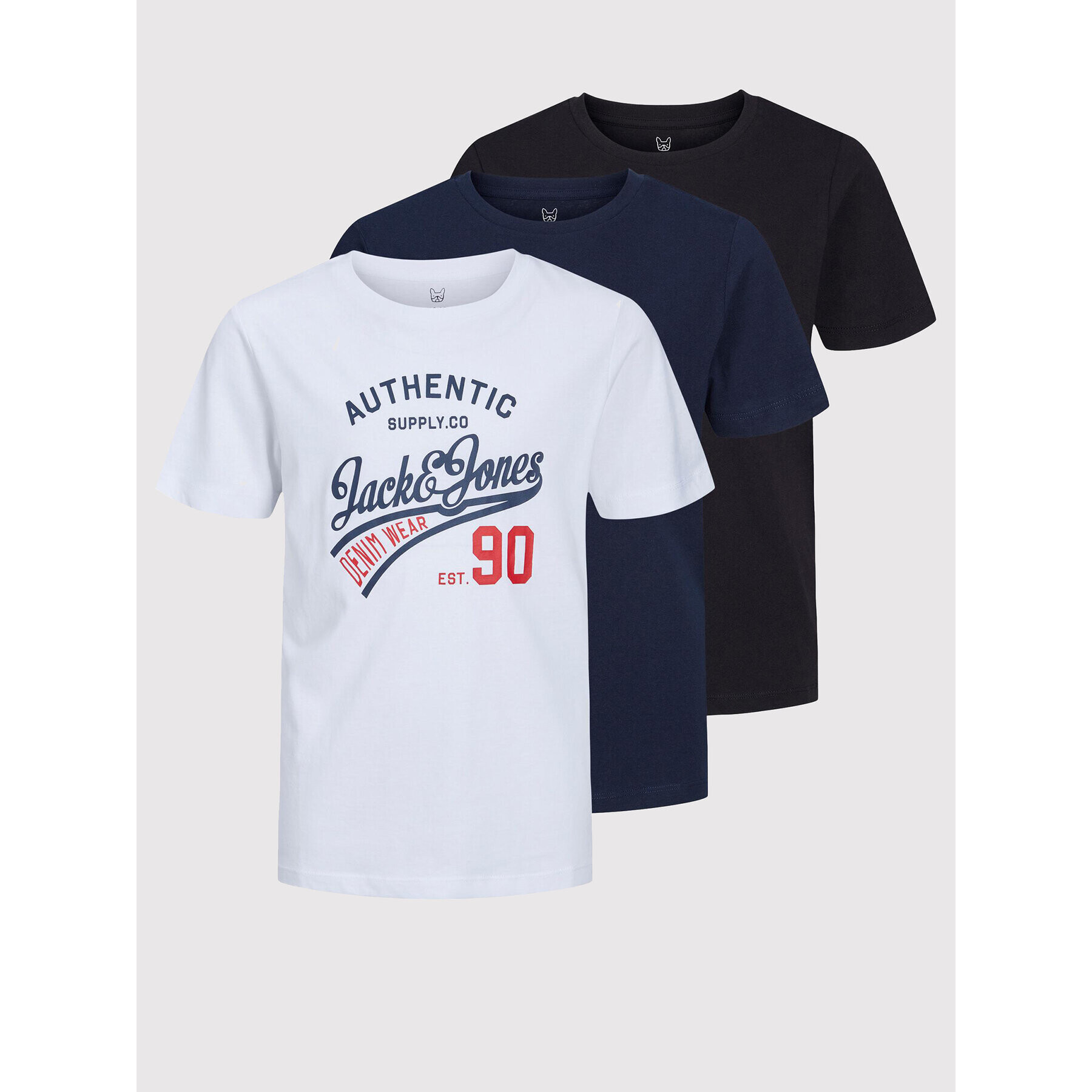 Jack&Jones Junior 3-dílná sada T-shirts Than 12222425 Barevná Regular Fit - Pepit.cz