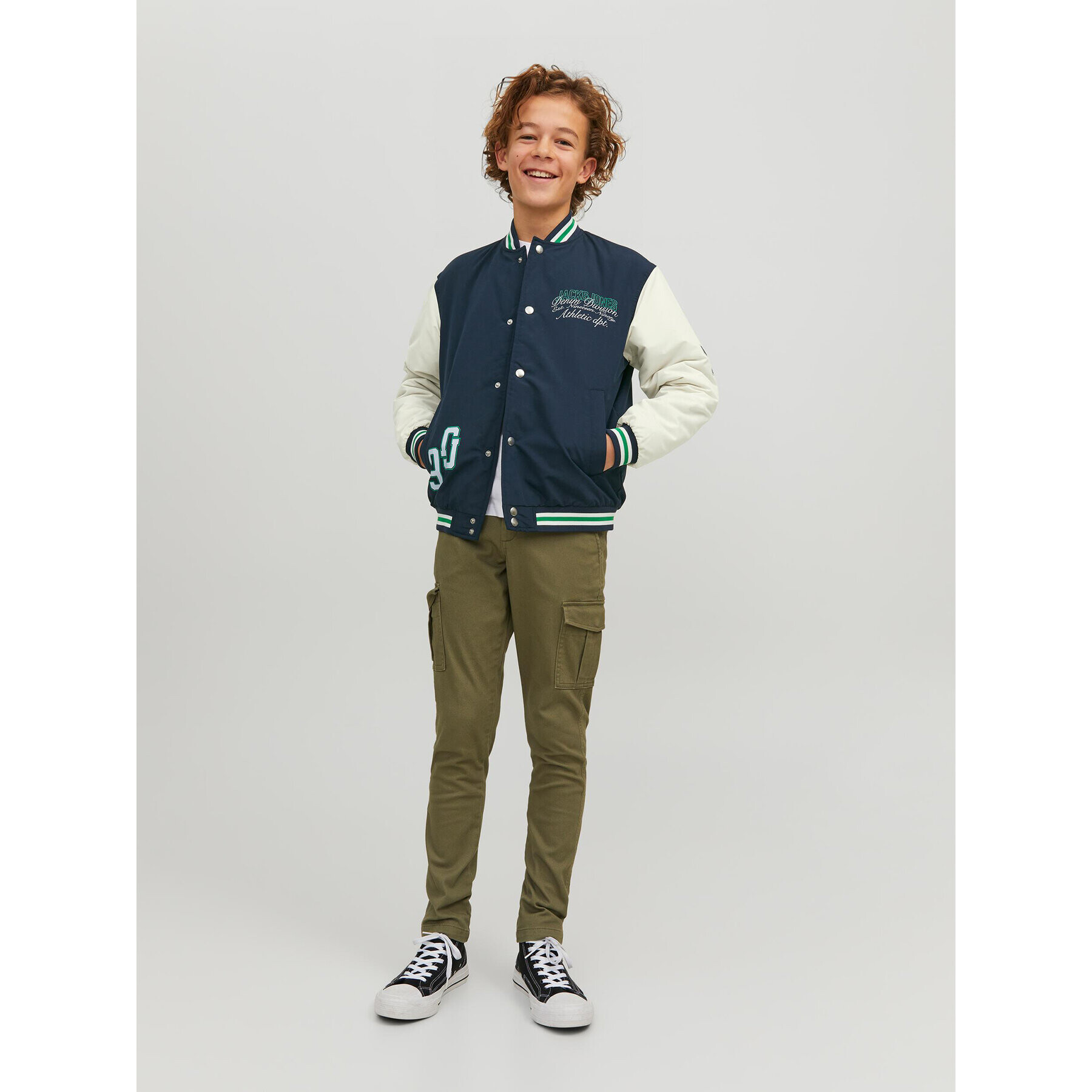 Jack&Jones Junior Bunda bomber 12230415 Modrá - Pepit.cz