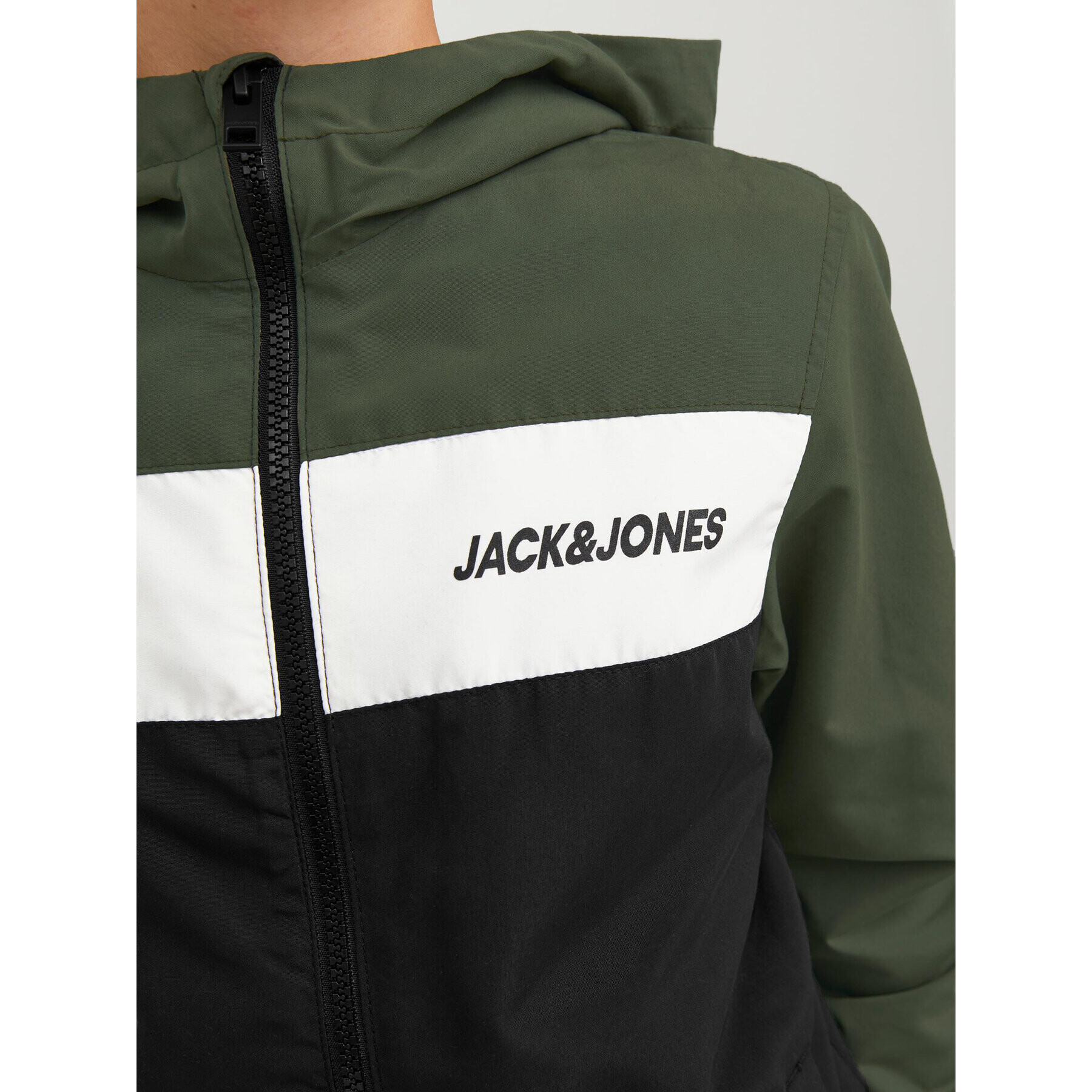 Jack&Jones Junior Bunda pro přechodné období 12200453 Zelená Regular Fit - Pepit.cz