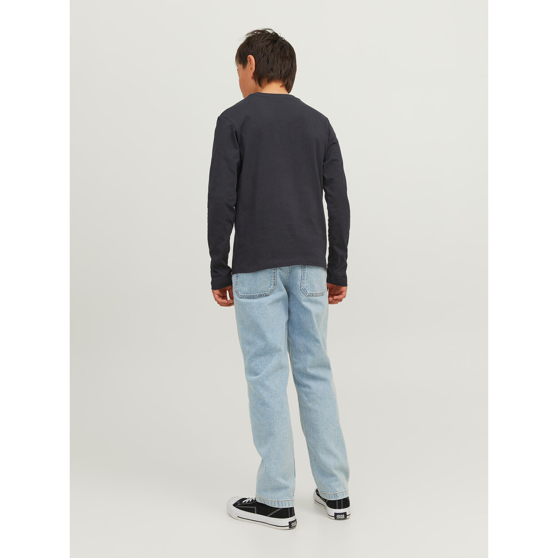 Jack&Jones Junior Halenka 12237416 Černá Regular Fit - Pepit.cz