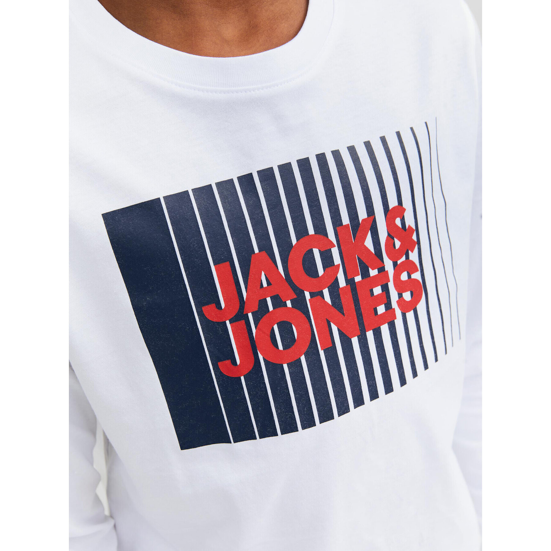 Jack&Jones Junior Halenka 12244209 Bílá Regular Fit - Pepit.cz