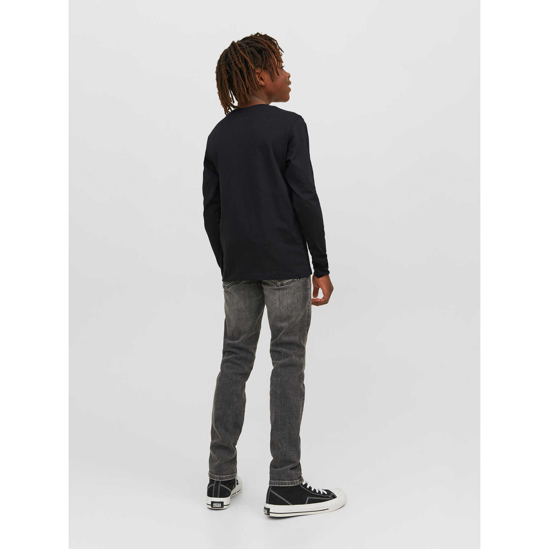 Jack&Jones Junior Halenka 12244209 Černá Regular Fit - Pepit.cz