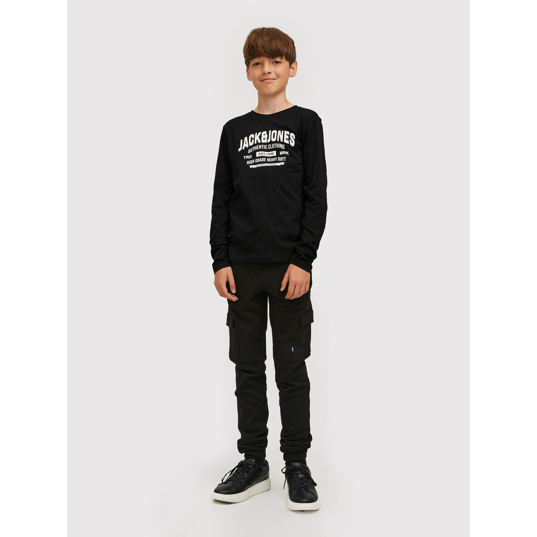 Jack&Jones Junior Halenka Ejeans 12212313 Černá Regular Fit - Pepit.cz