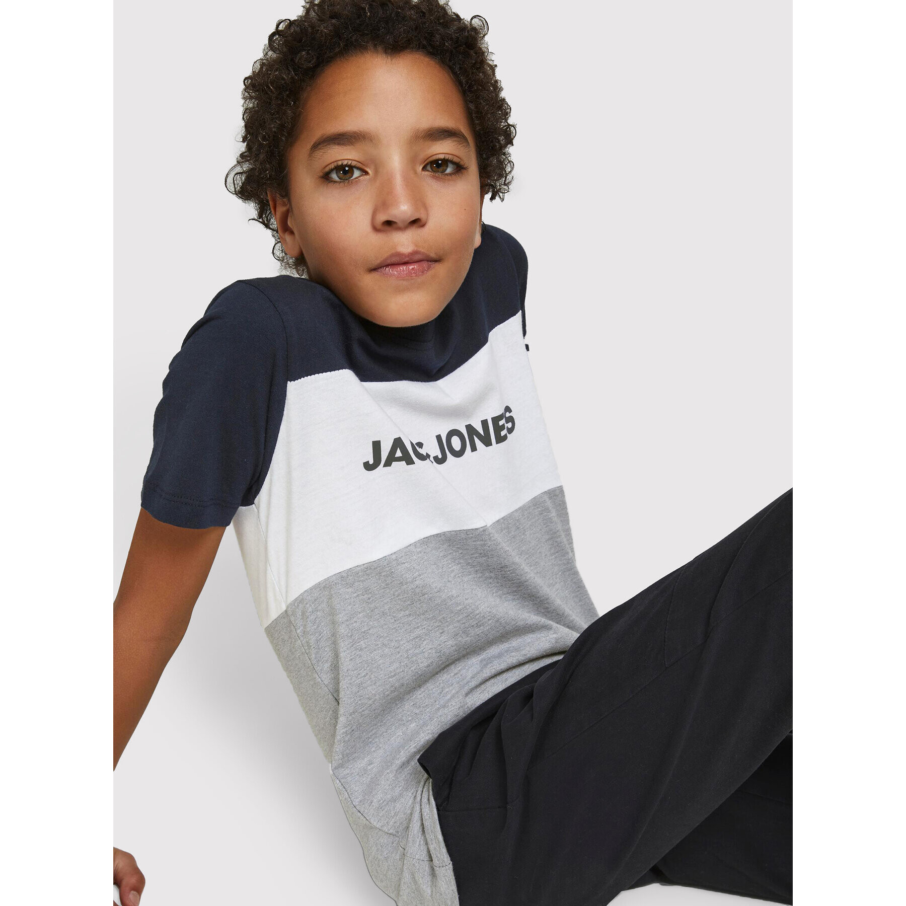 Jack&Jones Junior Jack&Jones T-Shirt Logo Blocking 12174282 Barevná Regular Fit - Pepit.cz