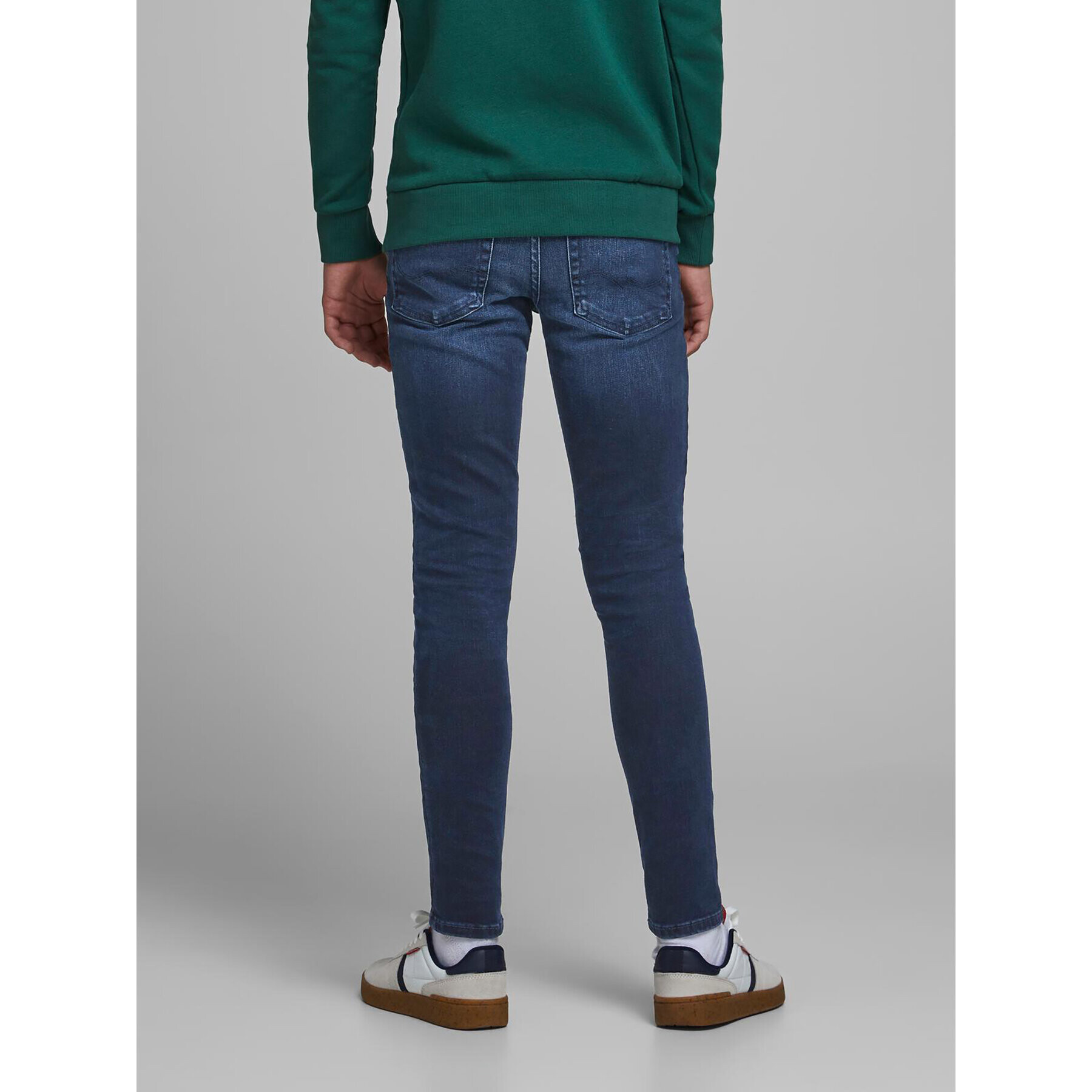 Jack&Jones Junior Jeansy Liam 12156687 Modrá Skinny Fit - Pepit.cz