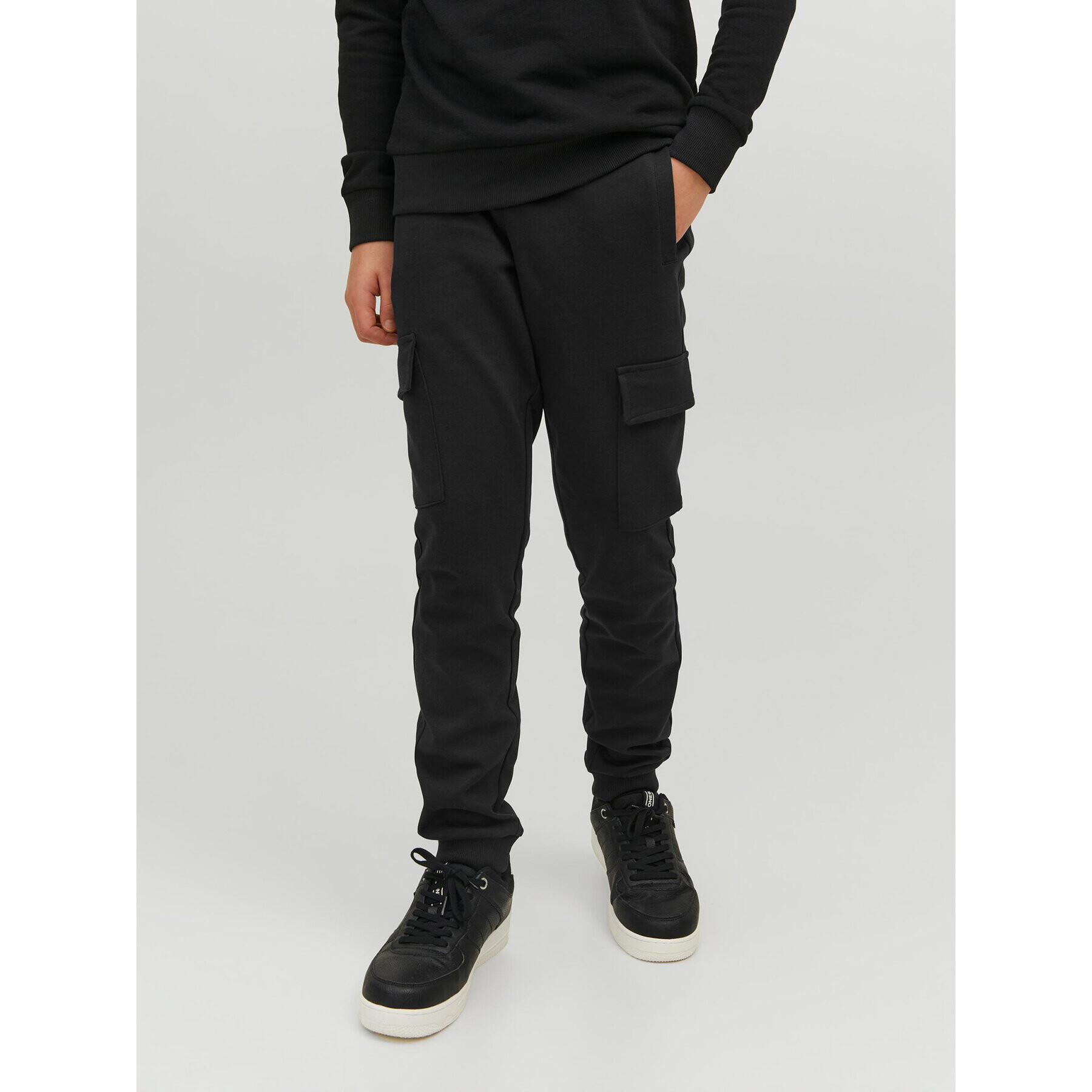 Jack&Jones Junior Kalhoty z materiálu 12230606 Černá Slim Fit - Pepit.cz