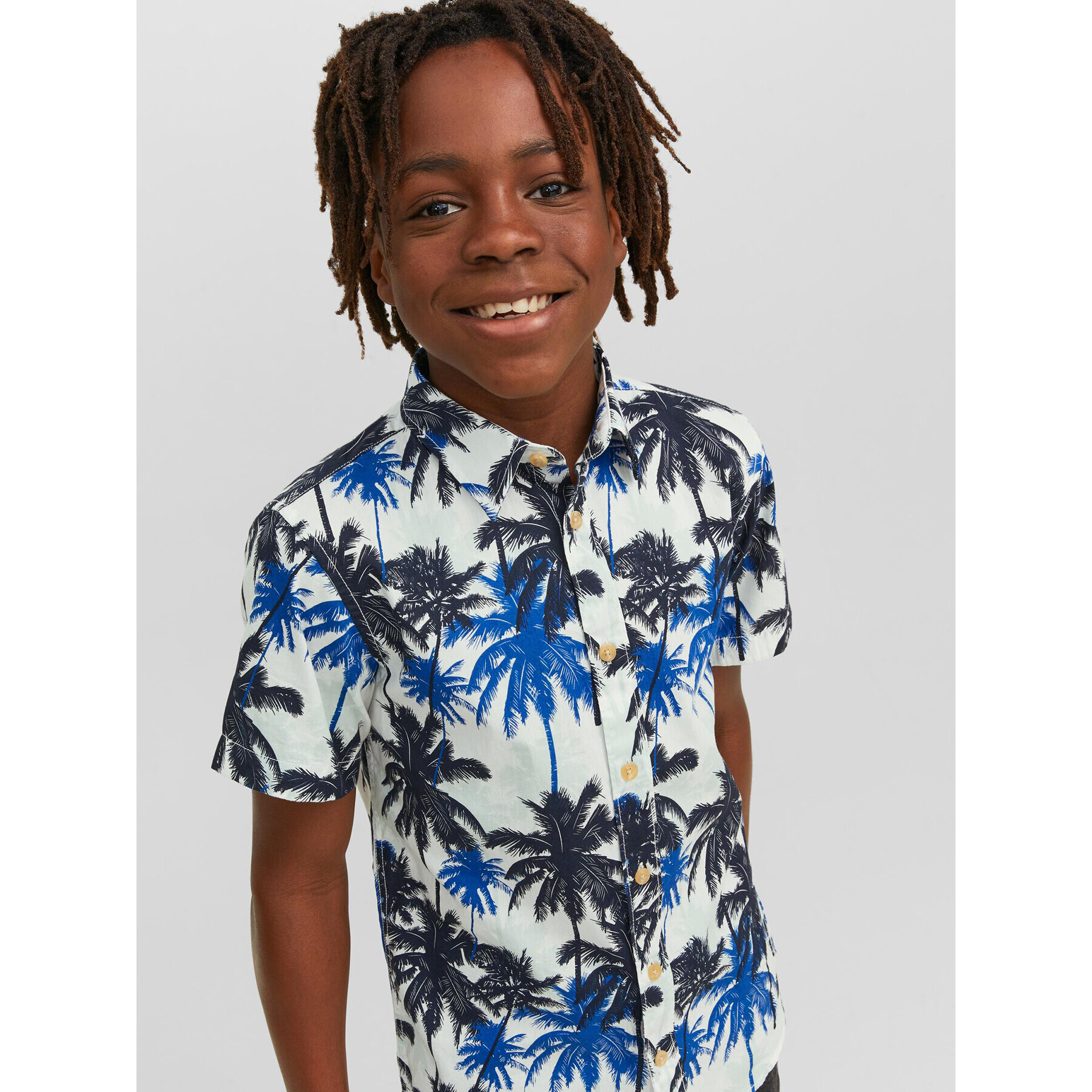 Jack&Jones Junior Košile 12234727 Modrá Regular Fit - Pepit.cz