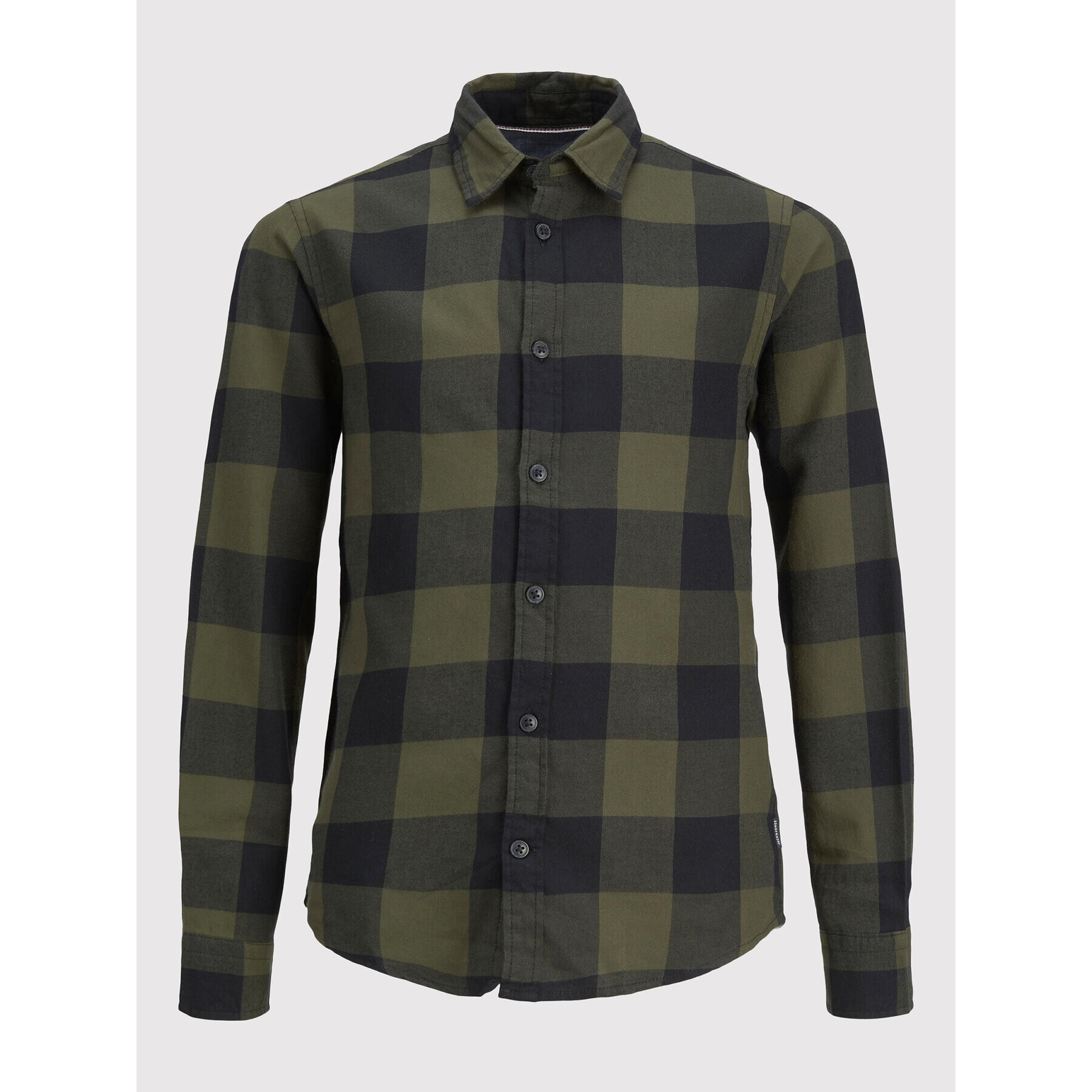 Jack&Jones Junior Košile Gingham 12183050 Zelená Regular Fit - Pepit.cz