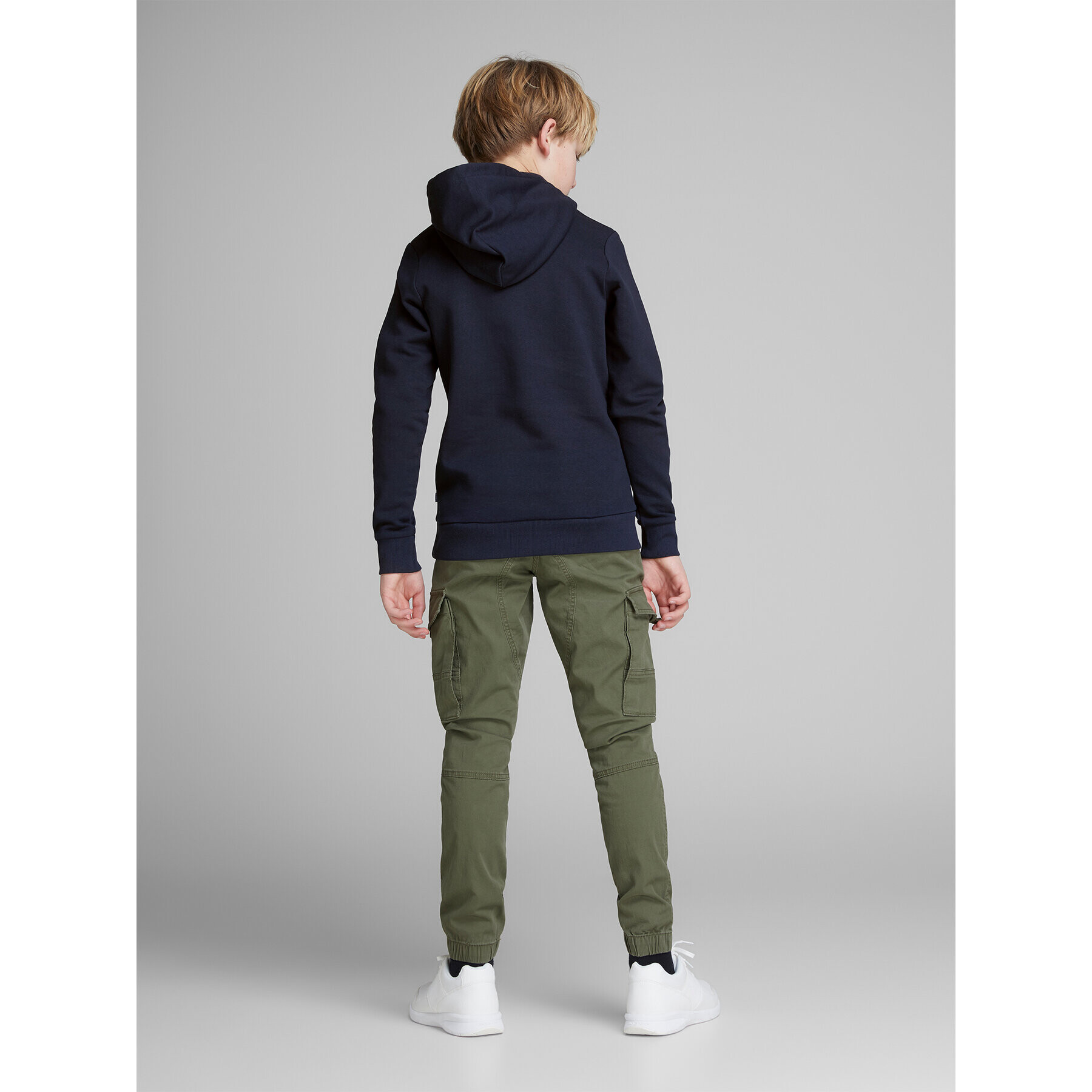 Jack&Jones Junior Mikina 12152841 Tmavomodrá Regular Fit - Pepit.cz