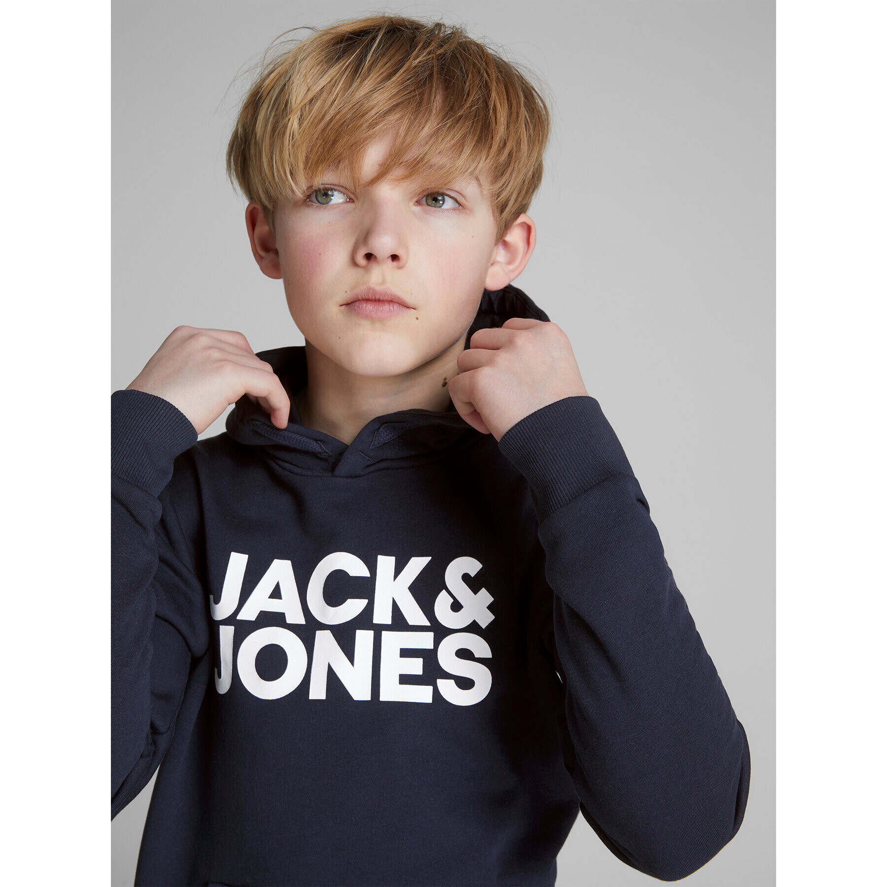 Jack&Jones Junior Mikina 12152841 Tmavomodrá Regular Fit - Pepit.cz