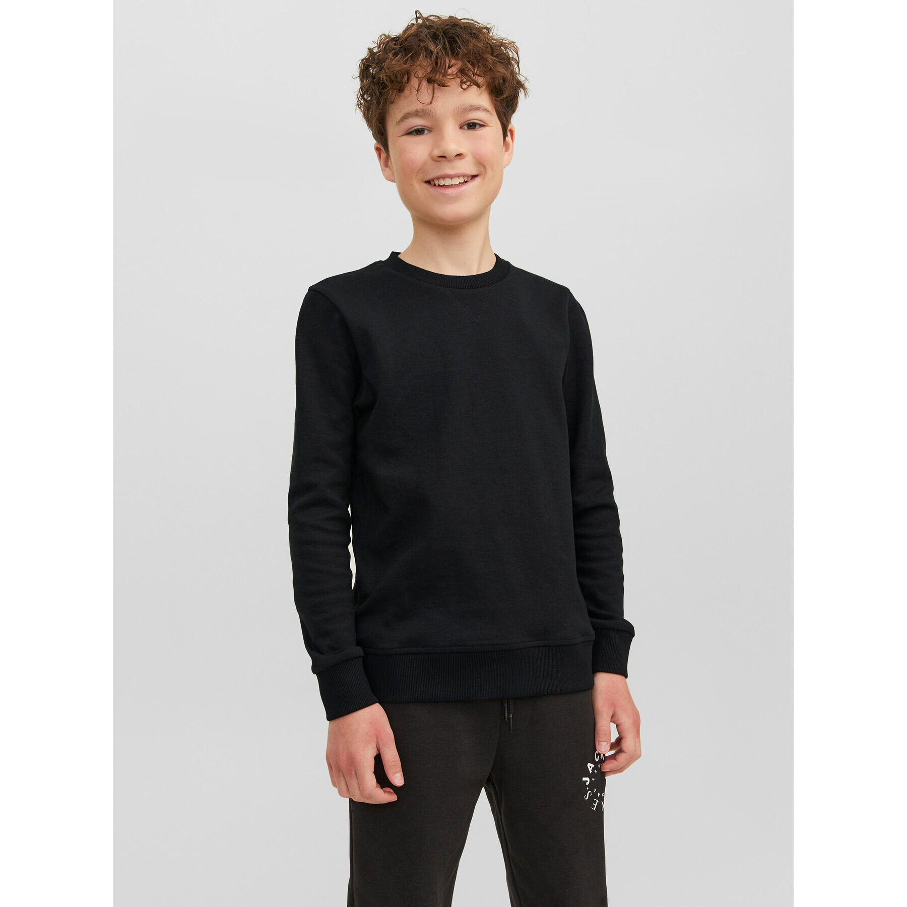 Jack&Jones Junior Mikina 12182520 Černá Regular Fit - Pepit.cz