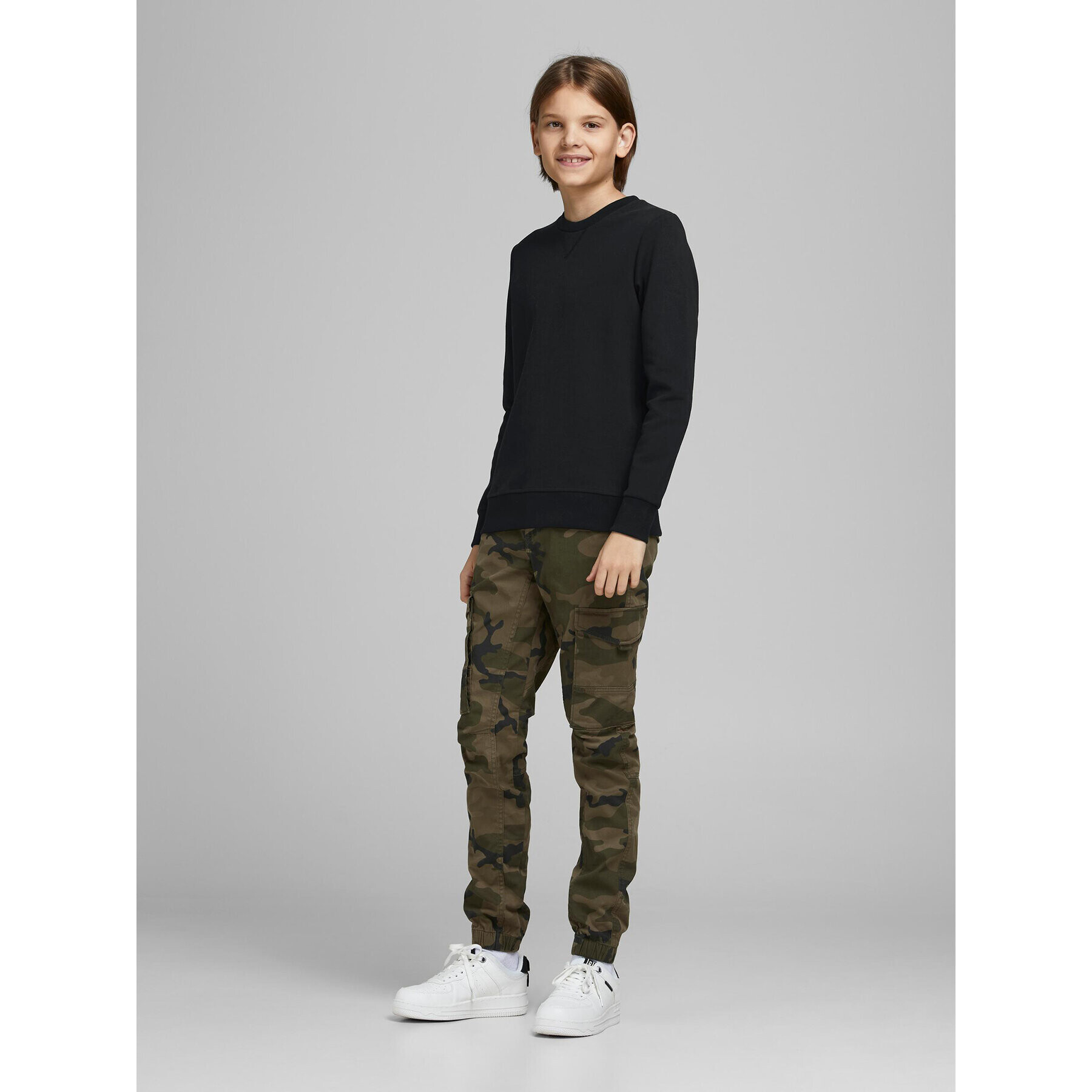 Jack&Jones Junior Mikina 12182520 Černá Regular Fit - Pepit.cz