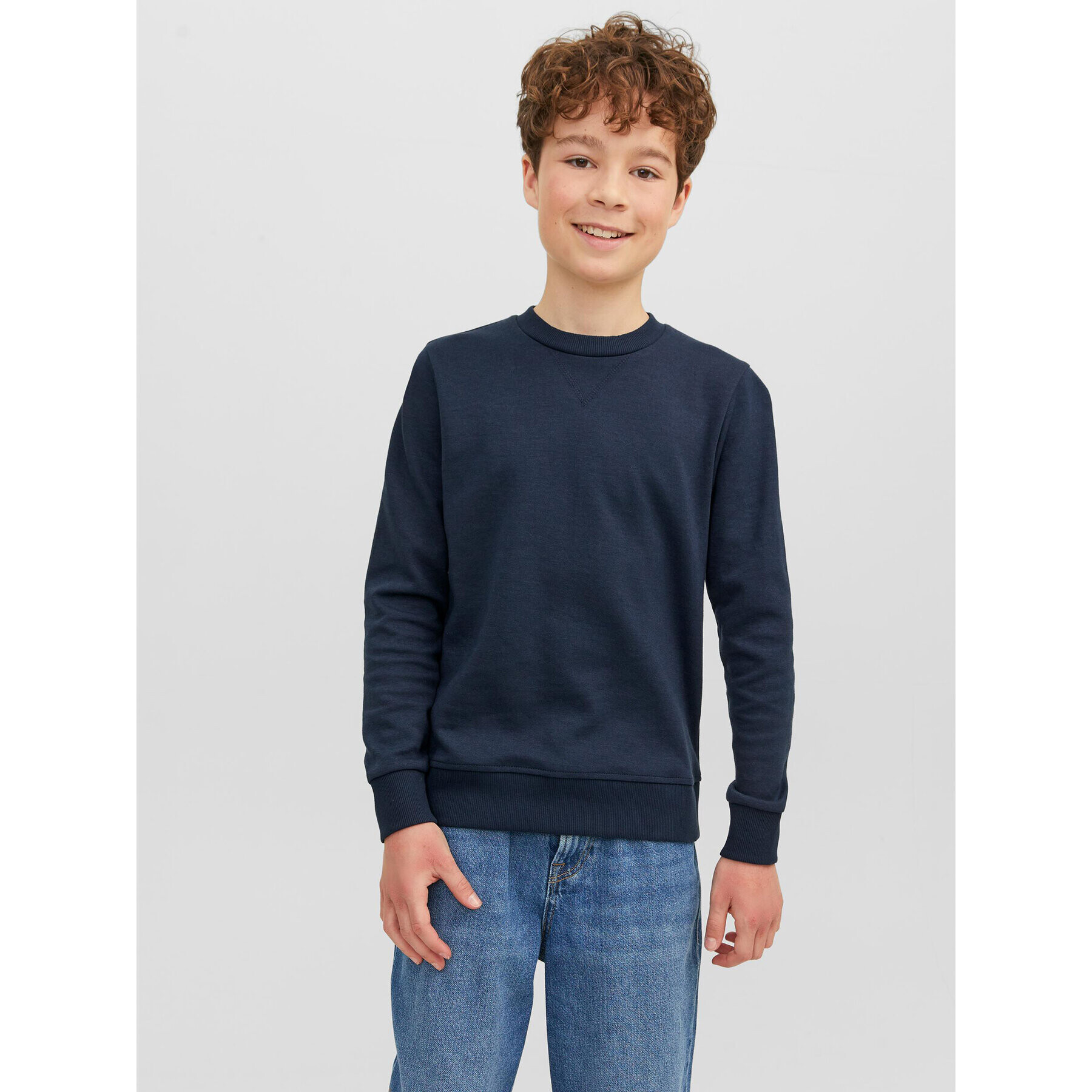 Jack&Jones Junior Mikina 12182520 Tmavomodrá Regular Fit - Pepit.cz