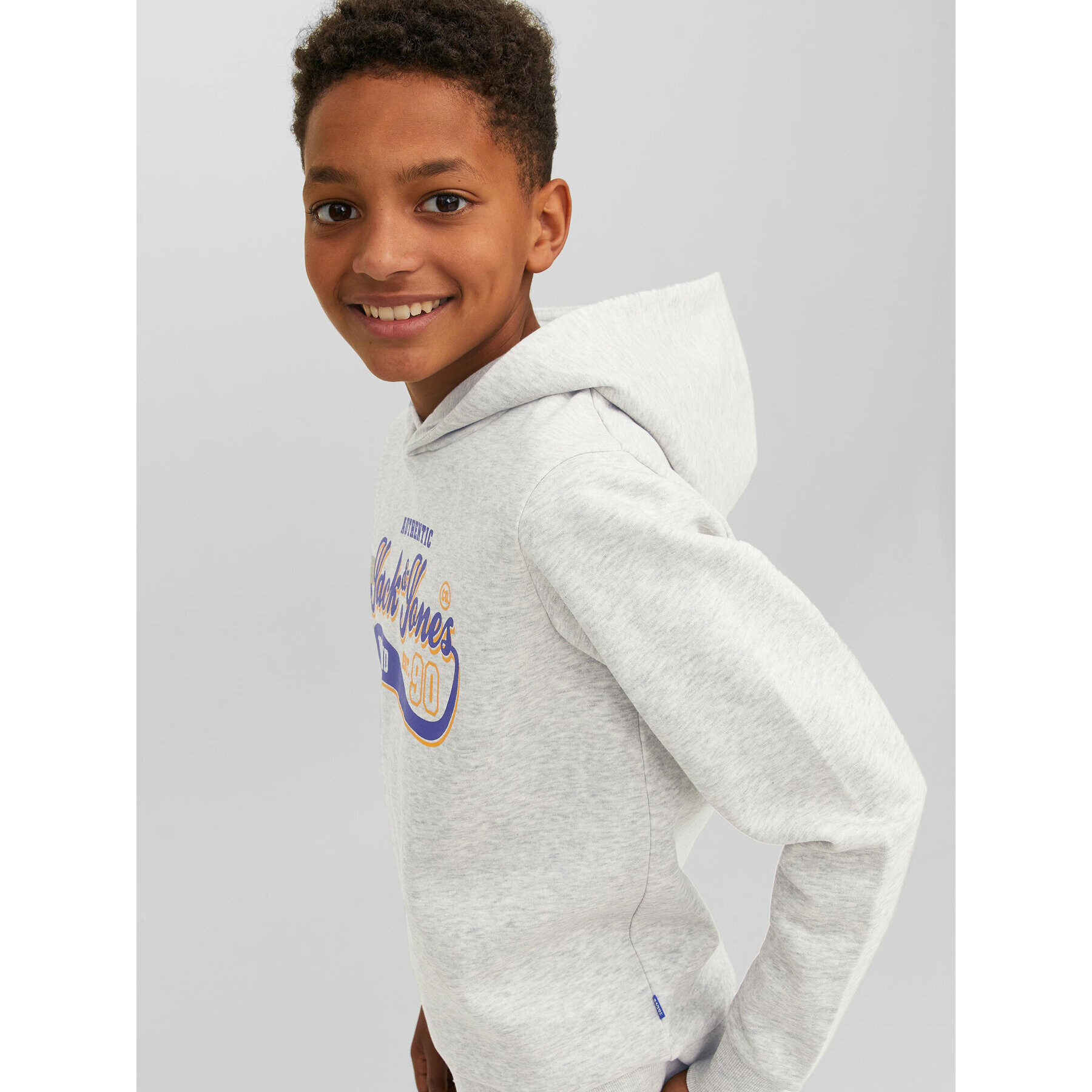 Jack&Jones Junior Mikina 12212287 Šedá Regular Fit - Pepit.cz