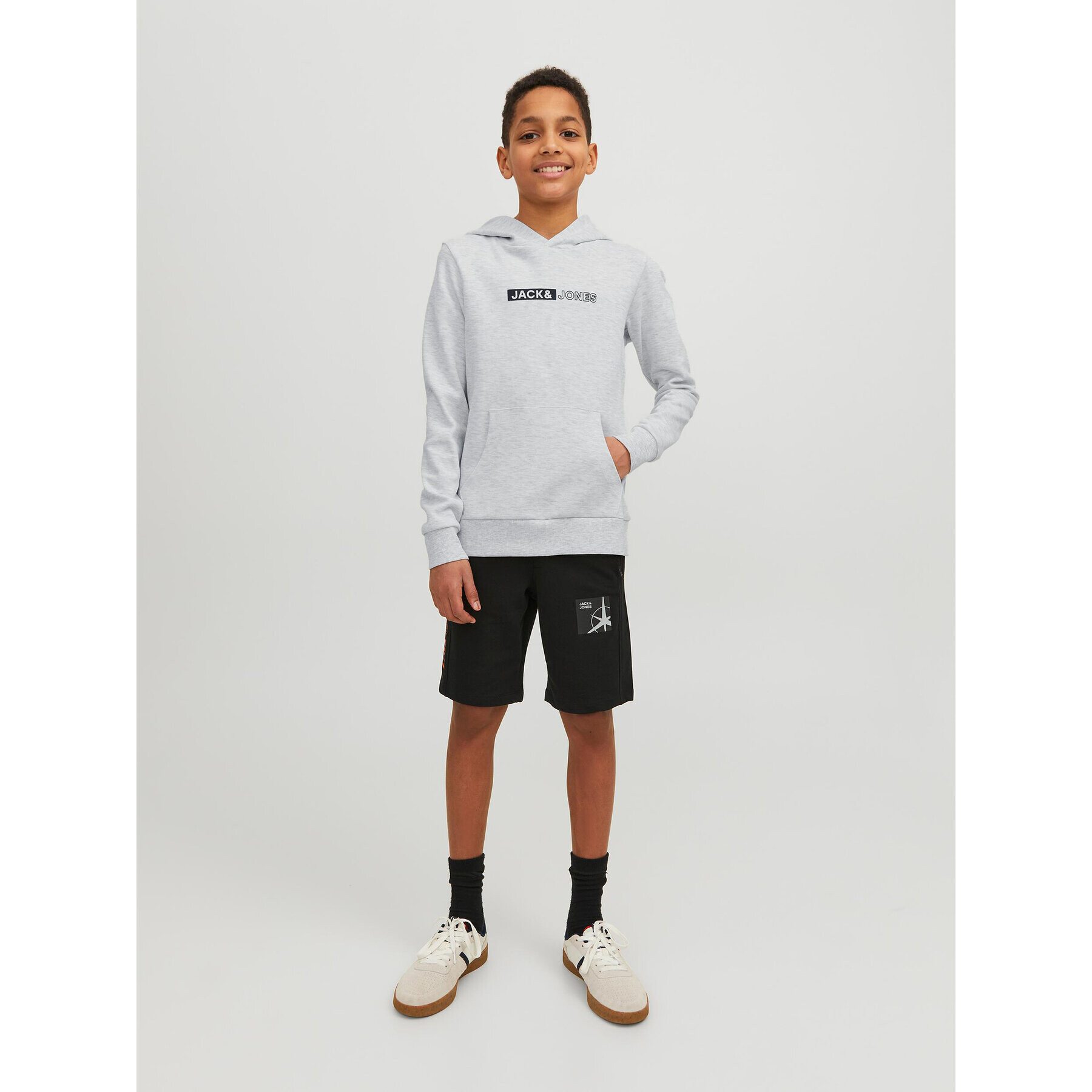 Jack&Jones Junior Mikina 12225210 Bílá Regular Fit - Pepit.cz