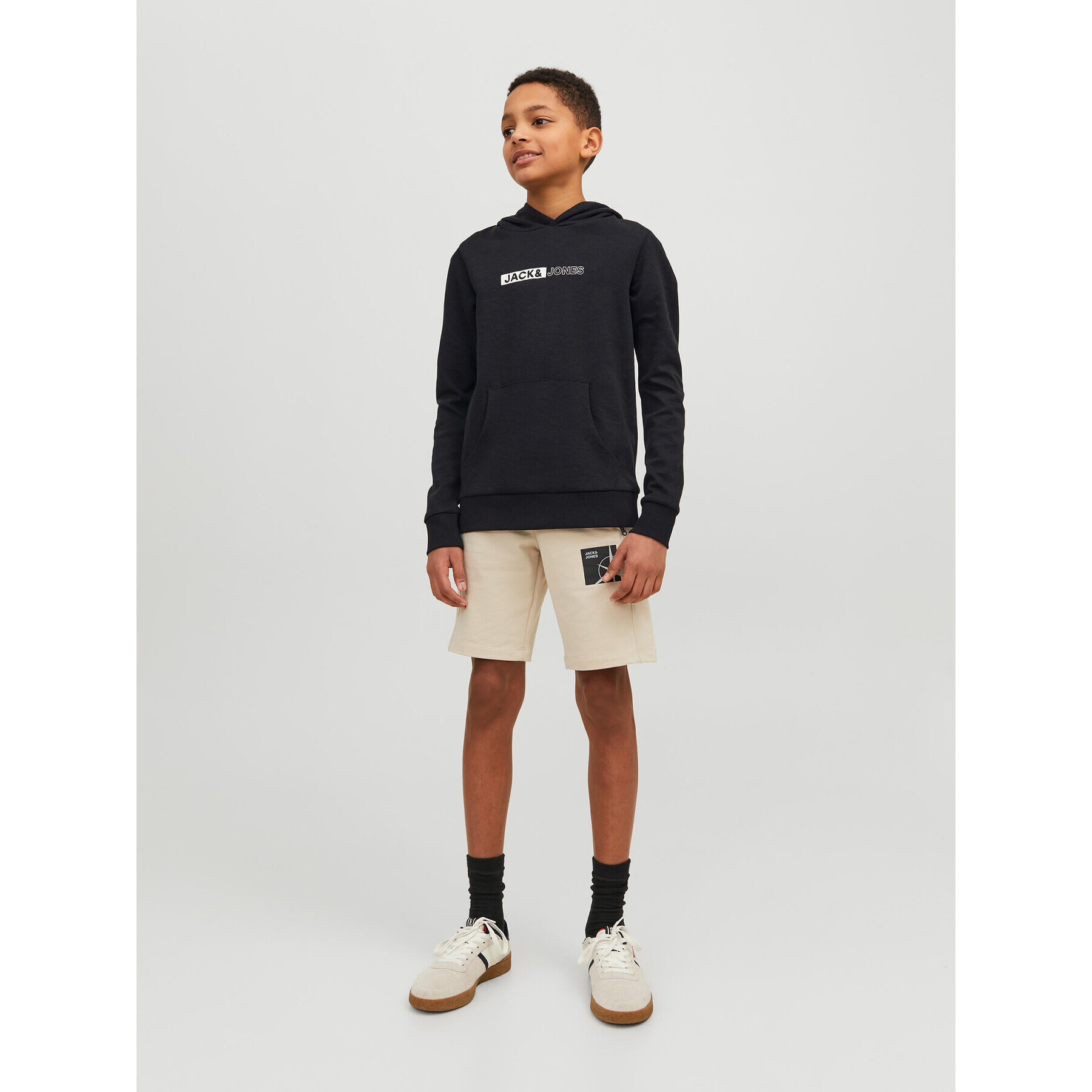 Jack&Jones Junior Mikina 12225210 Černá Regular Fit - Pepit.cz