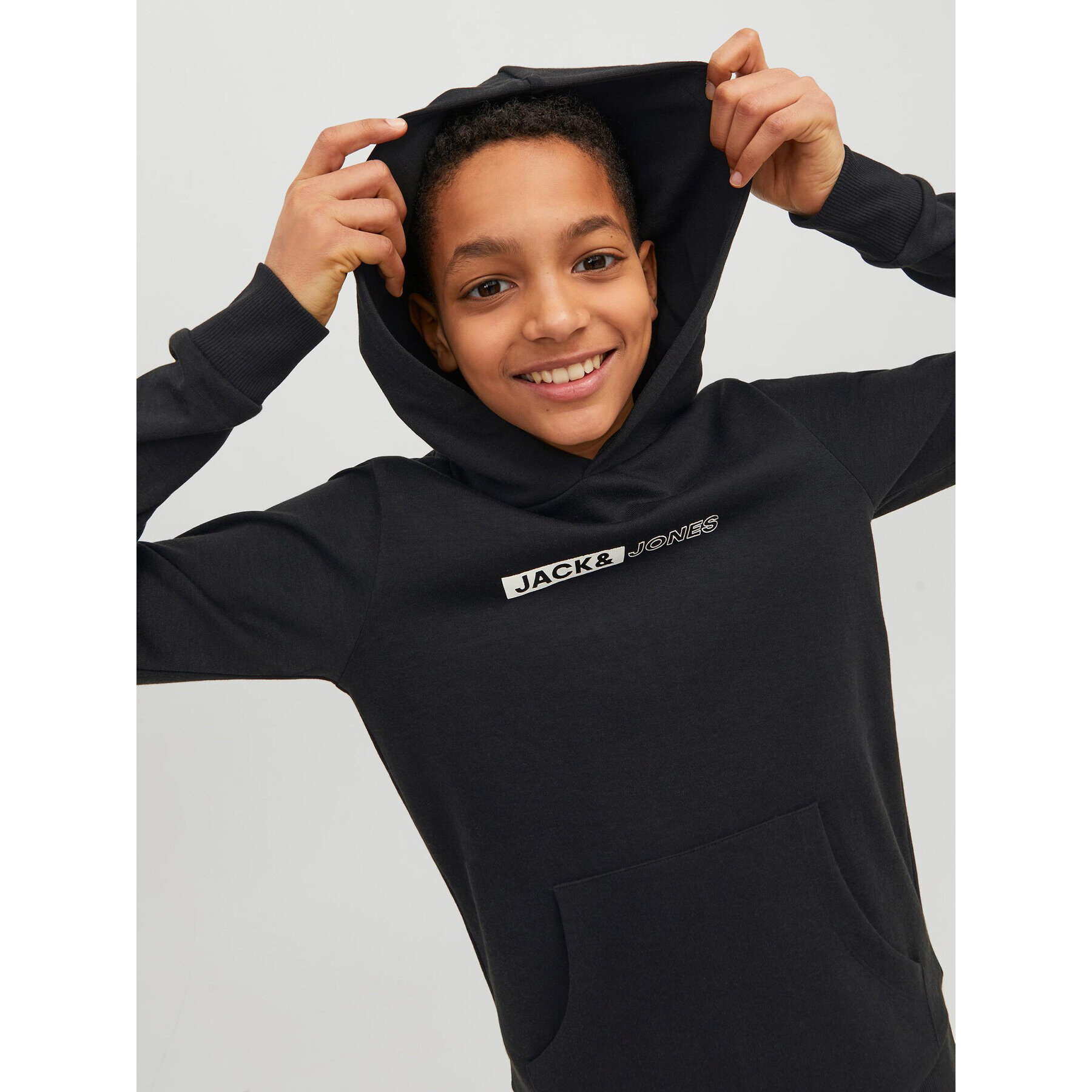 Jack&Jones Junior Mikina 12225210 Černá Regular Fit - Pepit.cz