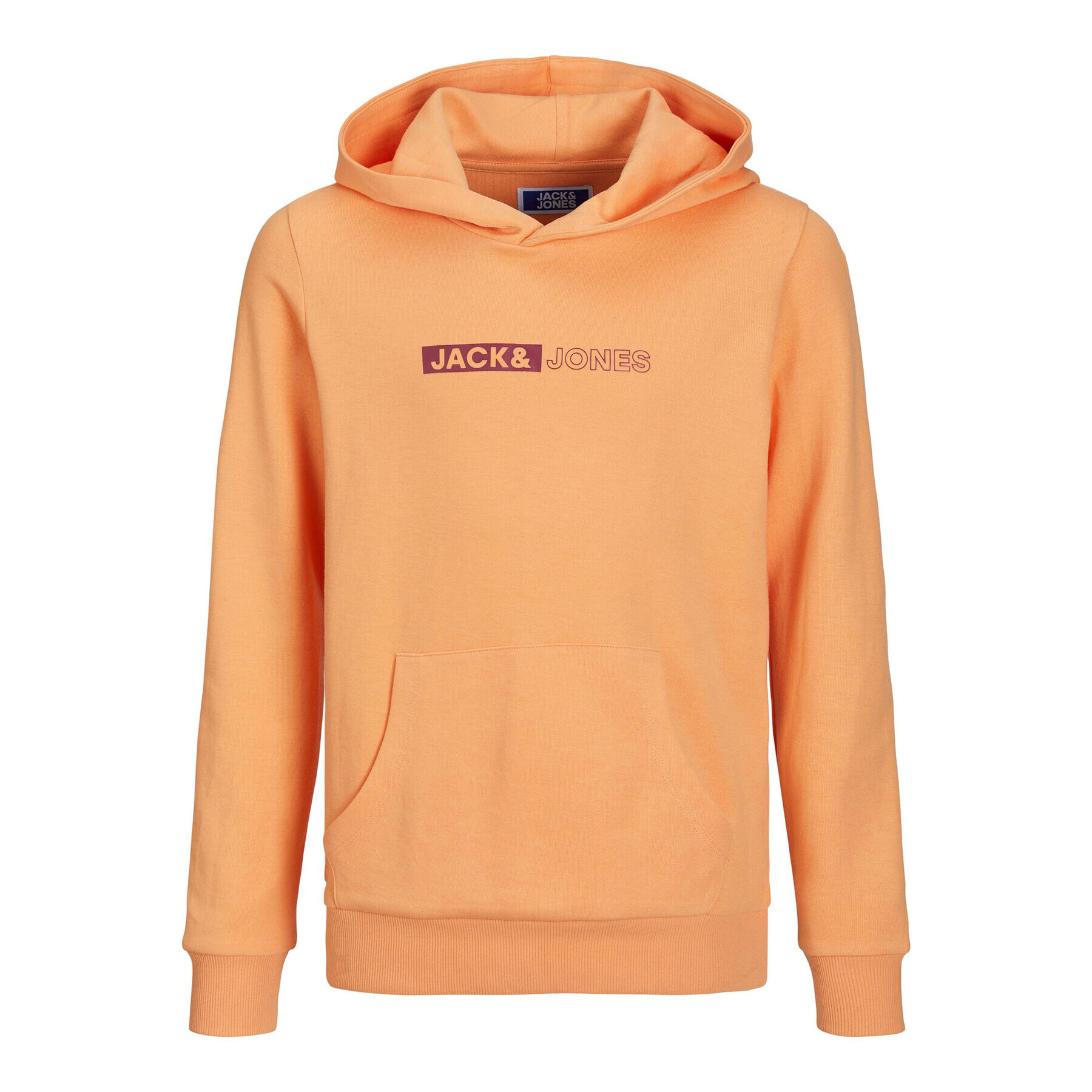 Jack&Jones Junior Mikina 12225210 Oranžová Regular Fit - Pepit.cz