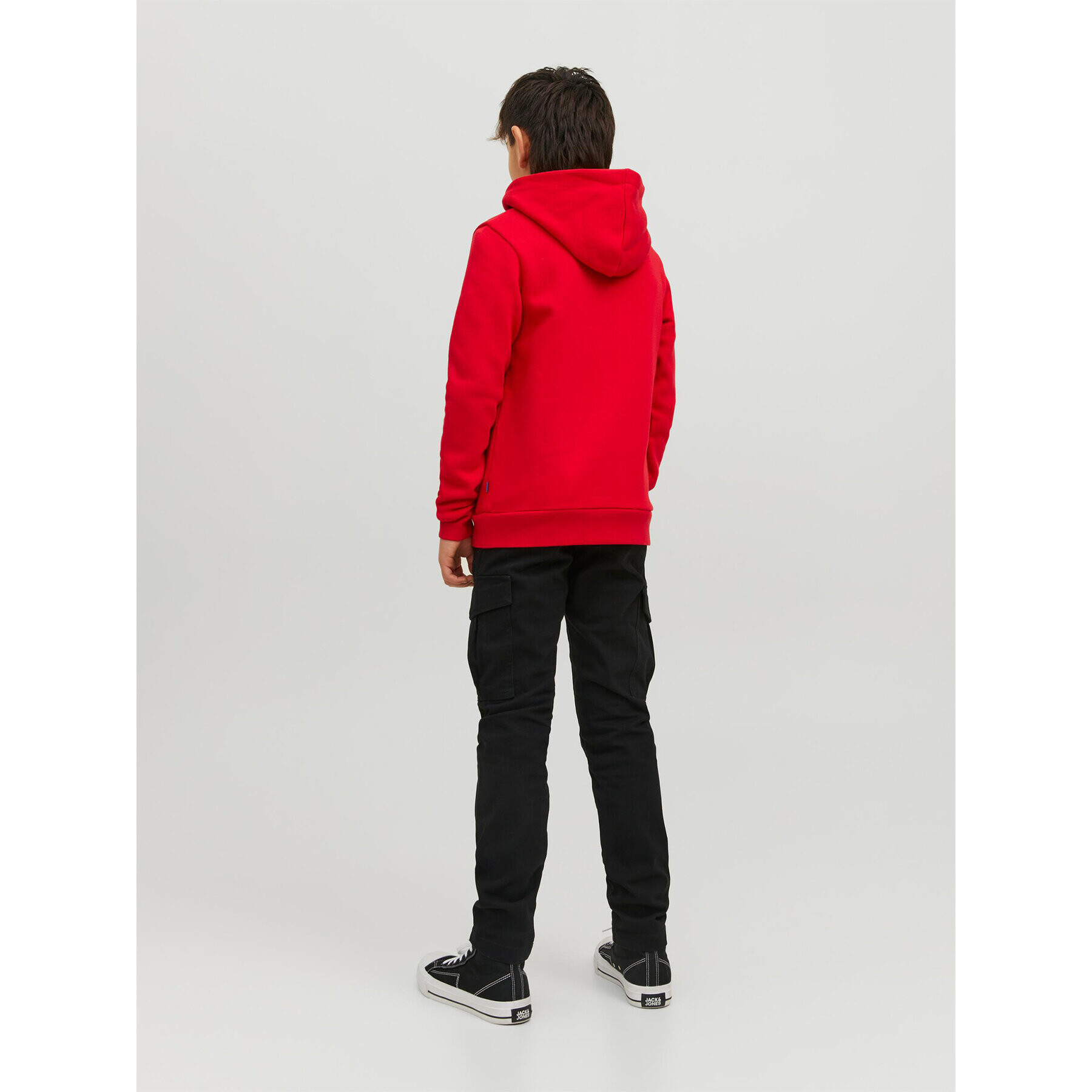 Jack&Jones Junior Mikina 12231372 Červená Regular Fit - Pepit.cz