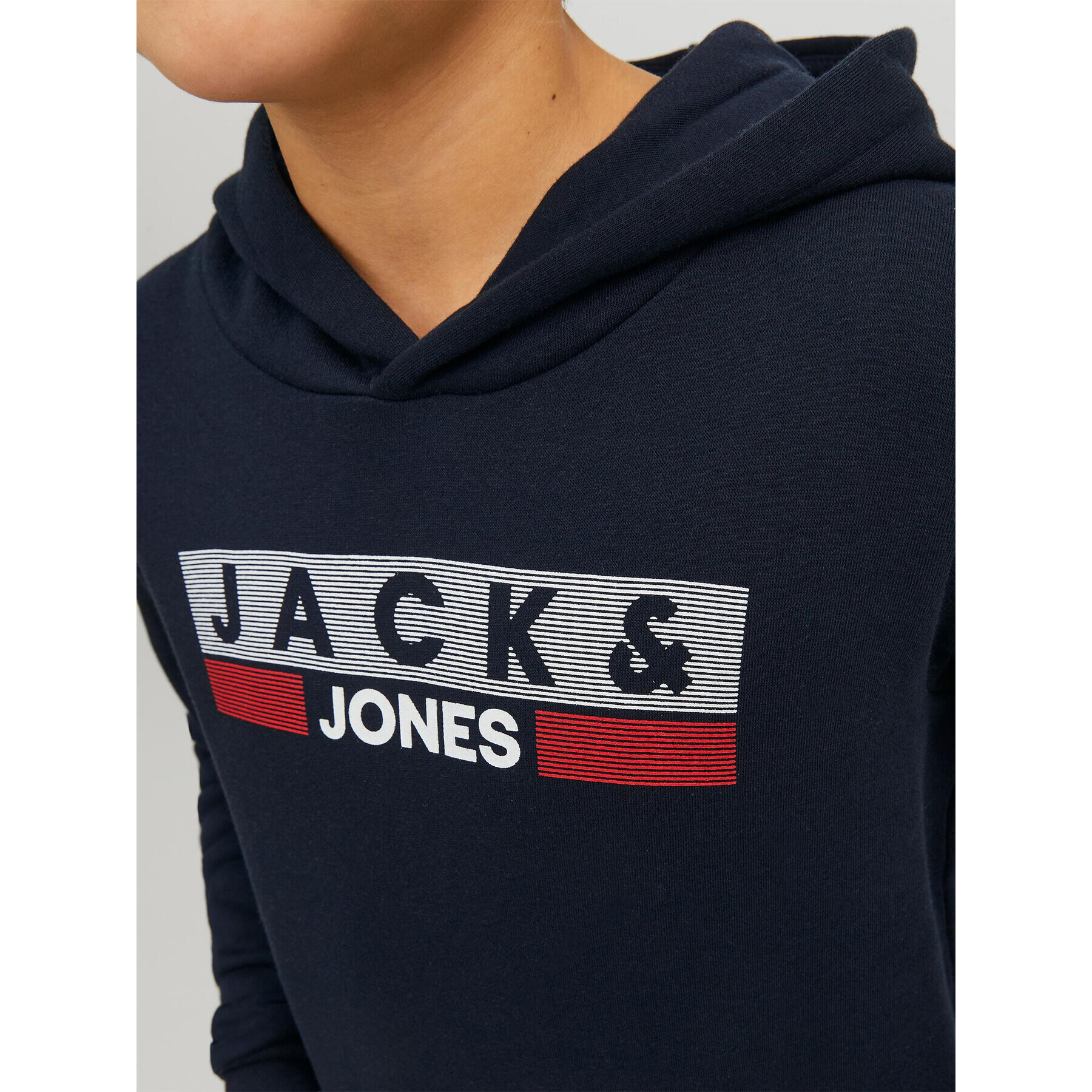 Jack&Jones Junior Mikina 12231372 Tmavomodrá Regular Fit - Pepit.cz