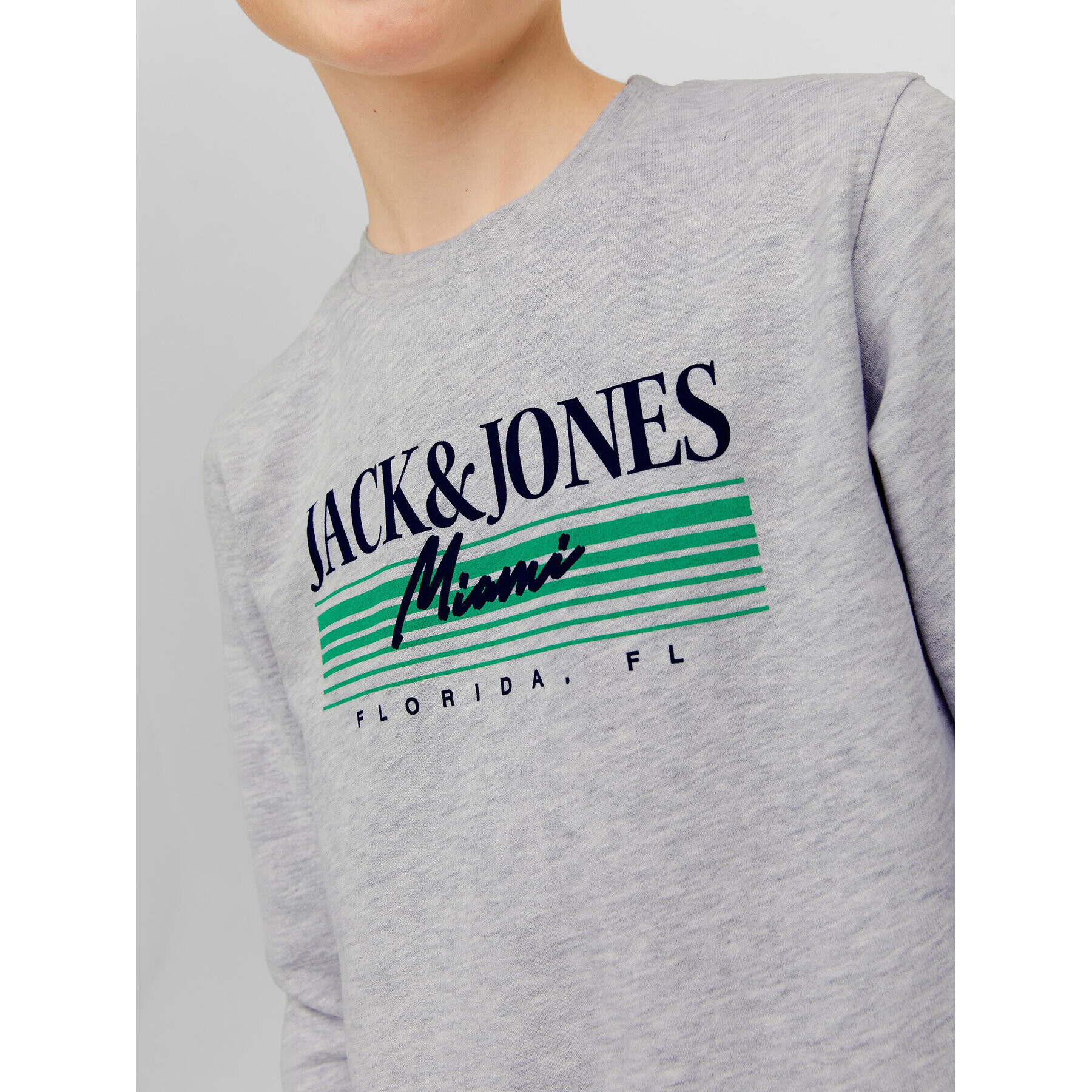 Jack&Jones Junior Mikina 12235502 Šedá Standard Fit - Pepit.cz