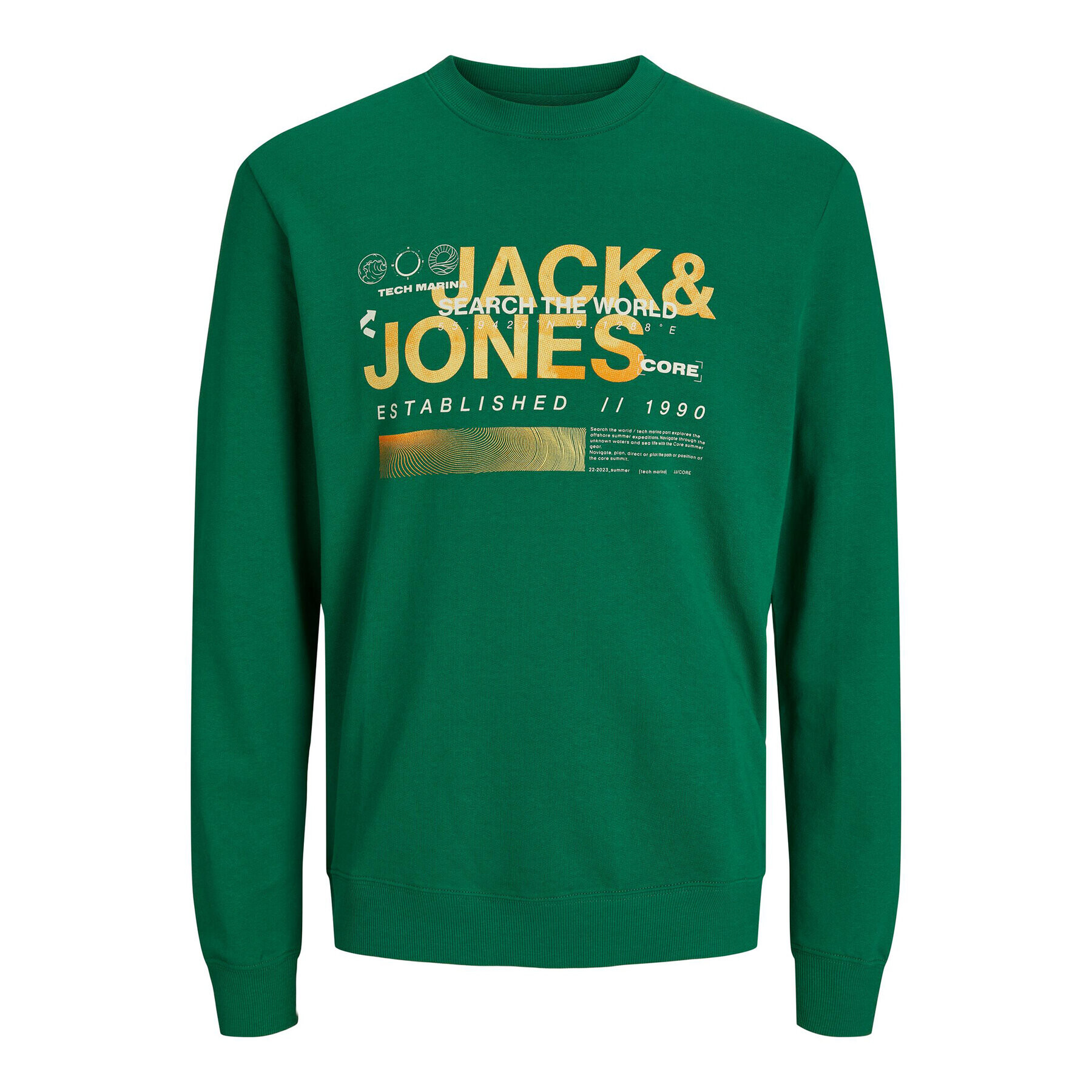 Jack&Jones Junior Mikina 12235720 Zelená Standard Fit - Pepit.cz