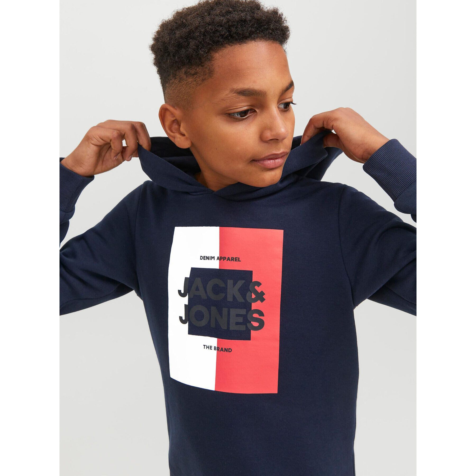 Jack&Jones Junior Mikina 12237105 Tmavomodrá Regular Fit - Pepit.cz