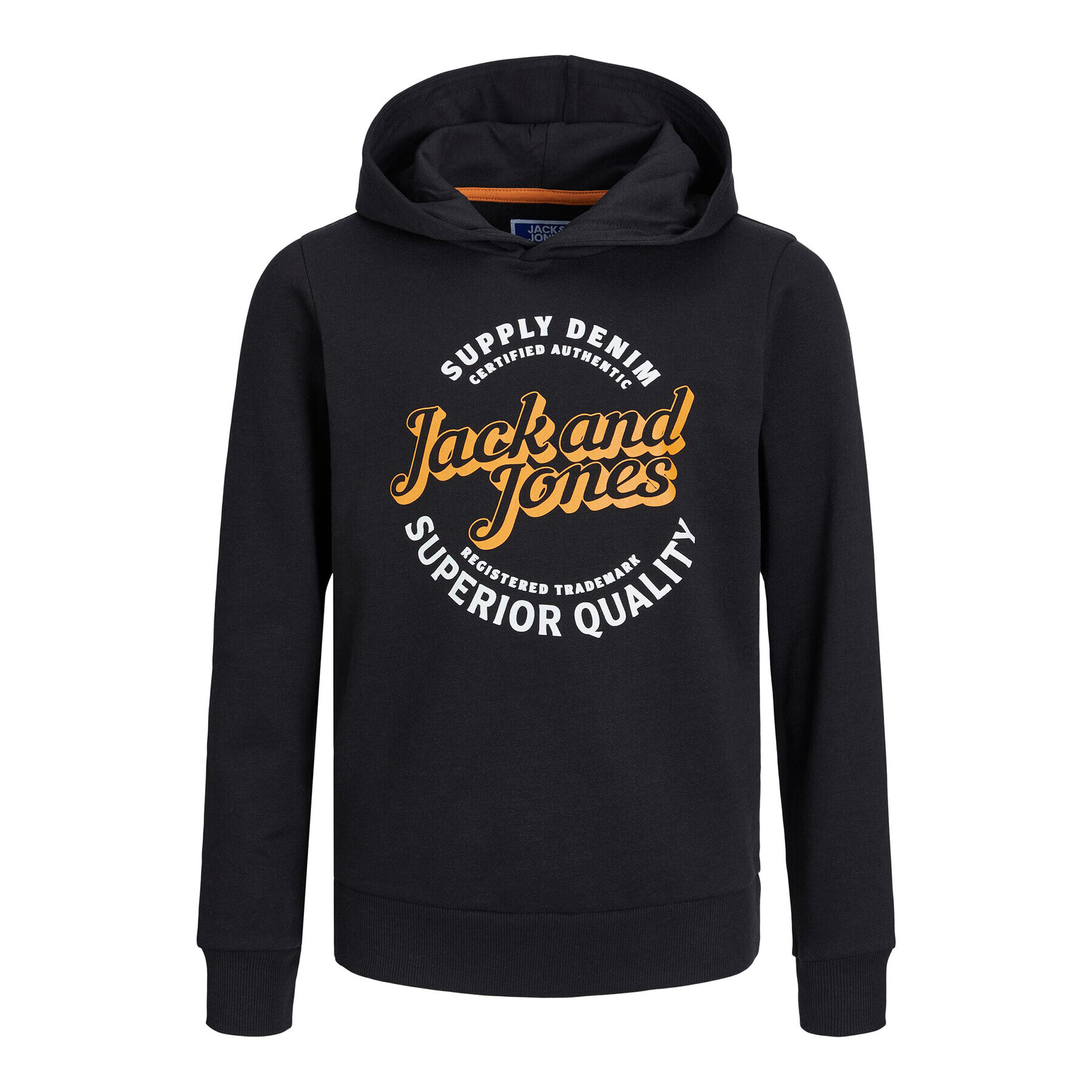 Jack&Jones Junior Mikina 12237112 Černá Regular Fit - Pepit.cz