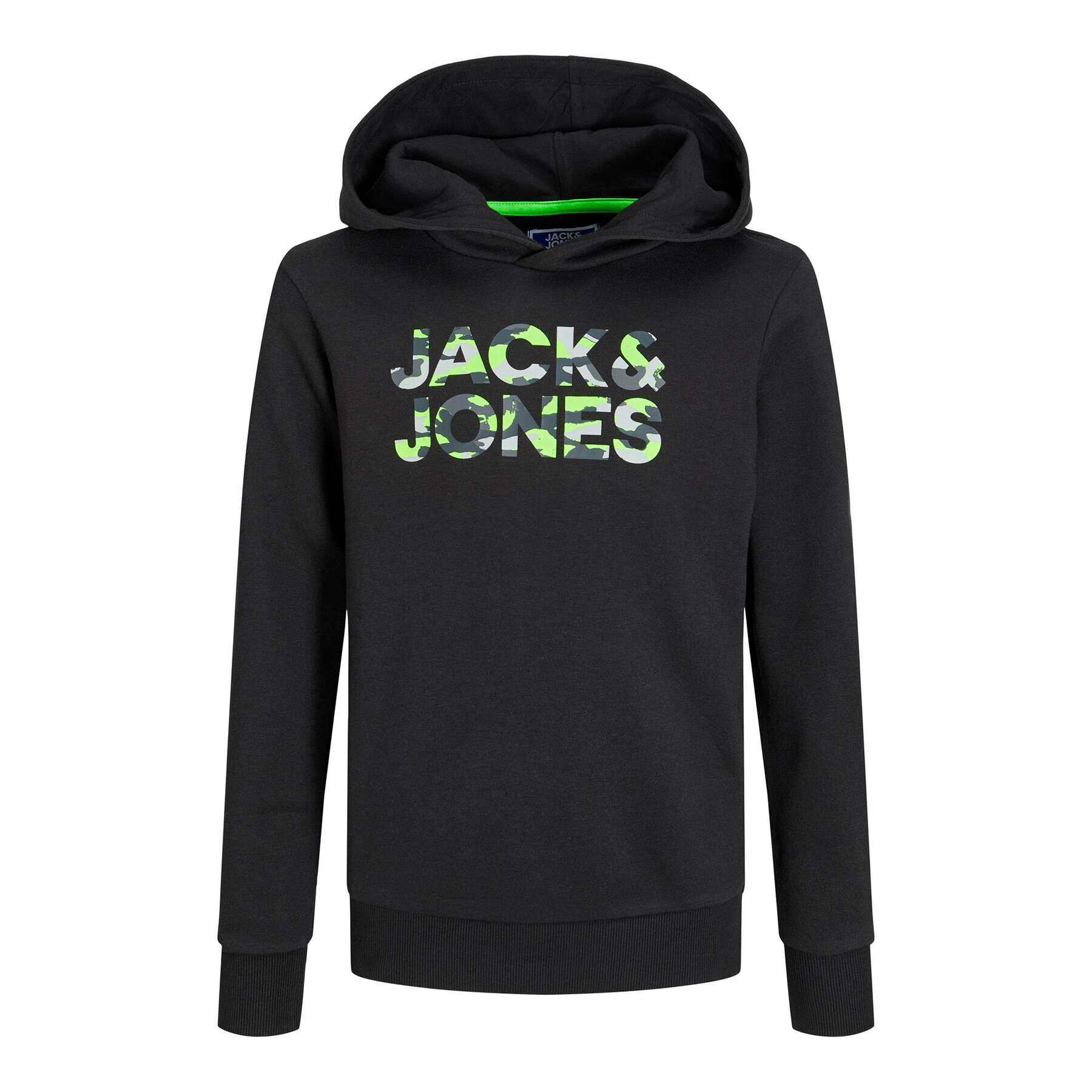 Jack&Jones Junior Mikina 12237172 Černá Regular Fit - Pepit.cz