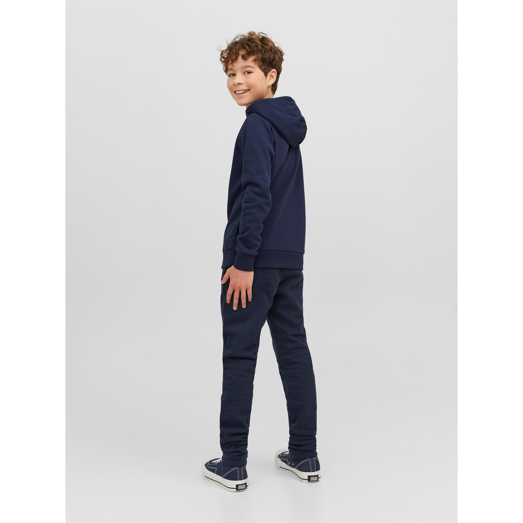 Jack&Jones Junior Mikina 12237172 Tmavomodrá Regular Fit - Pepit.cz