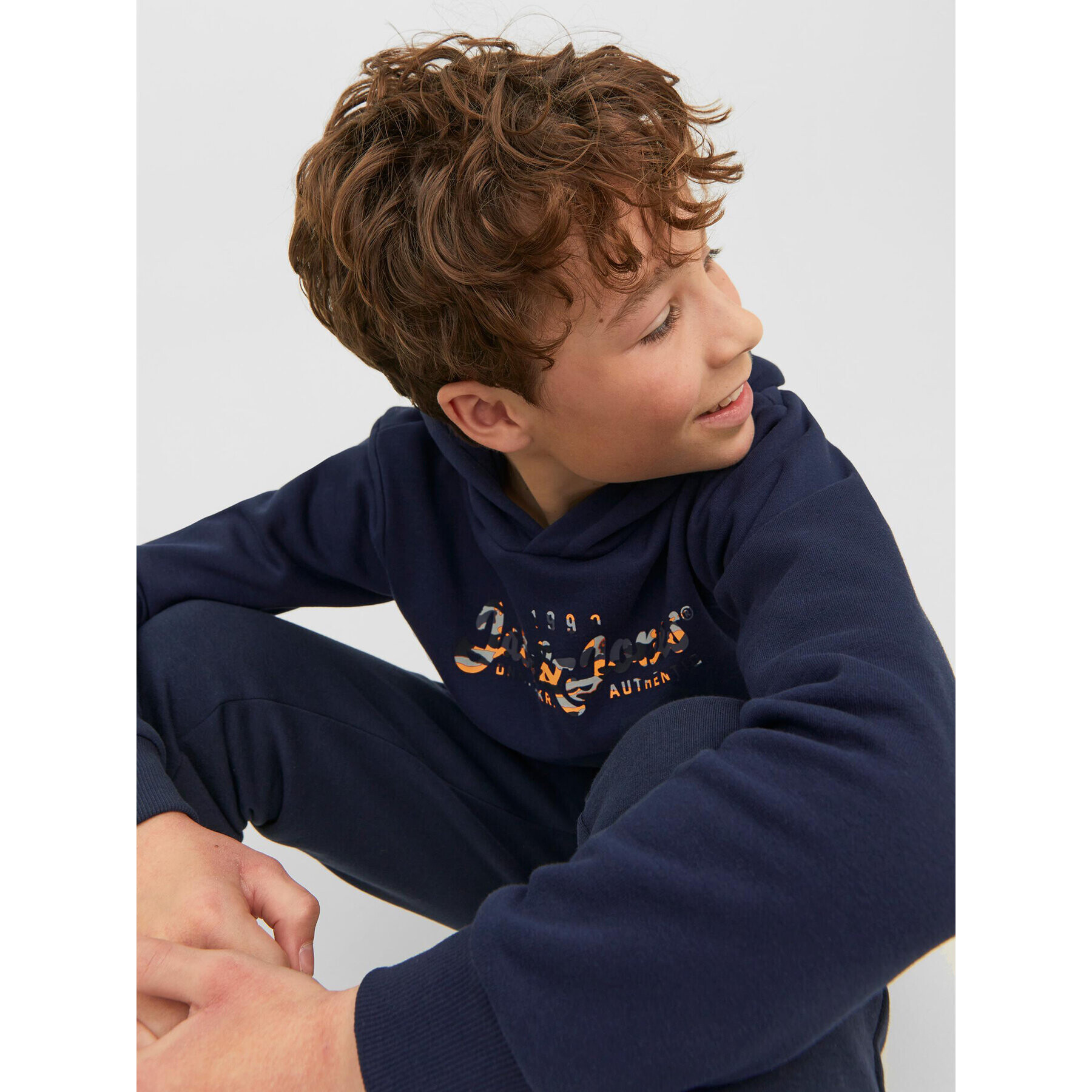 Jack&Jones Junior Mikina 12237172 Tmavomodrá Regular Fit - Pepit.cz