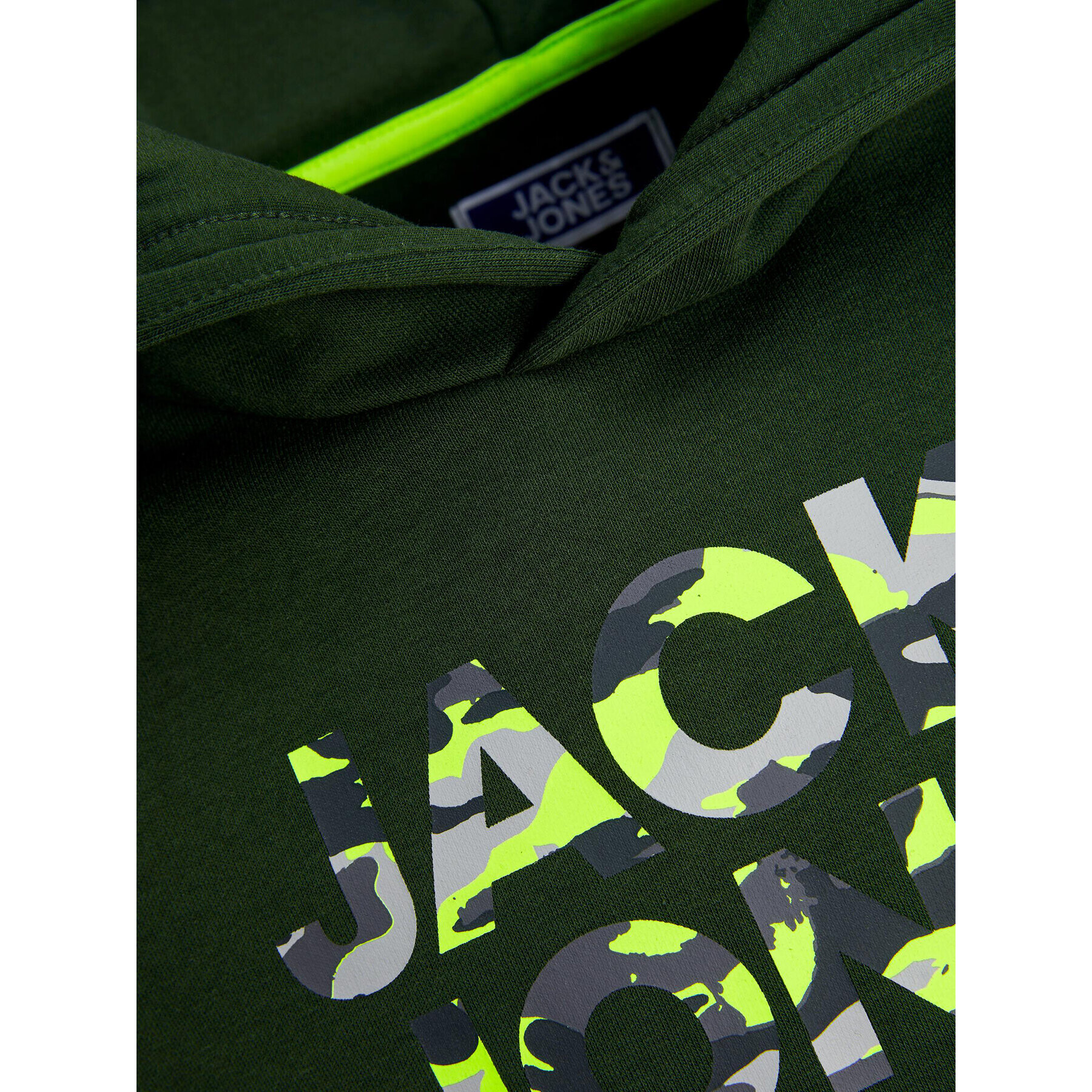 Jack&Jones Junior Mikina 12237172 Zelená Regular Fit - Pepit.cz