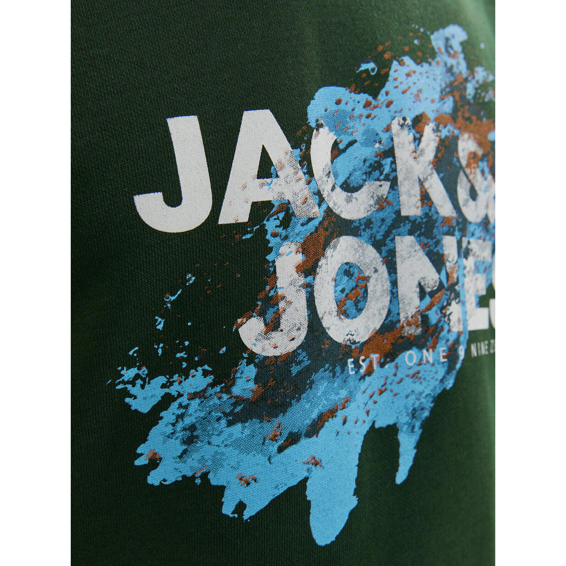 Jack&Jones Junior Mikina 12237210 Zelená Regular Fit - Pepit.cz