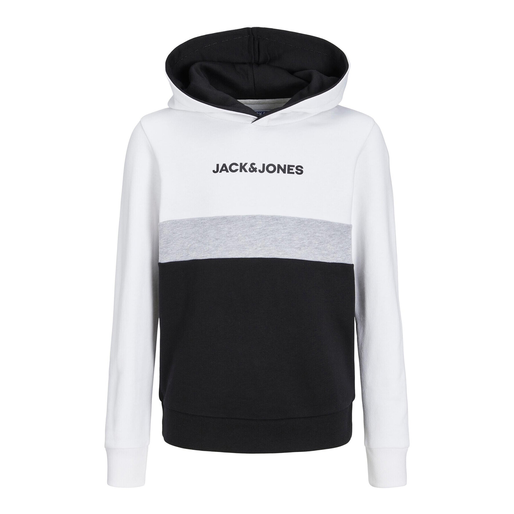 Jack&Jones Junior Mikina 12237402 Bílá Regular Fit - Pepit.cz