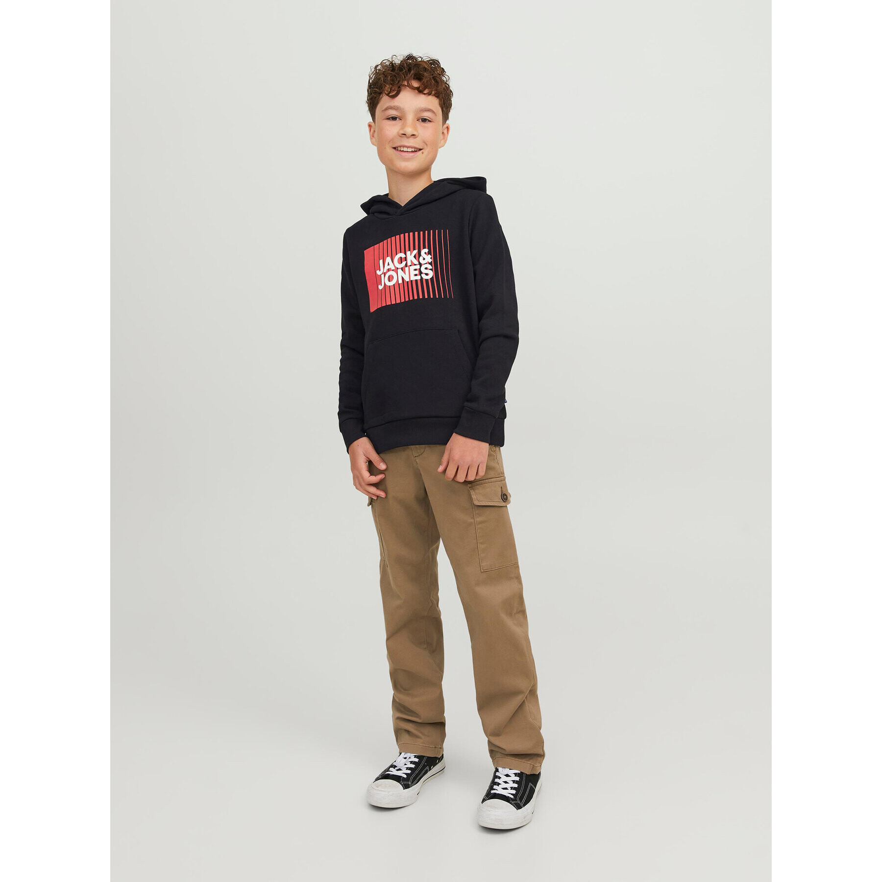 Jack&Jones Junior Mikina 12237459 Černá Regular Fit - Pepit.cz