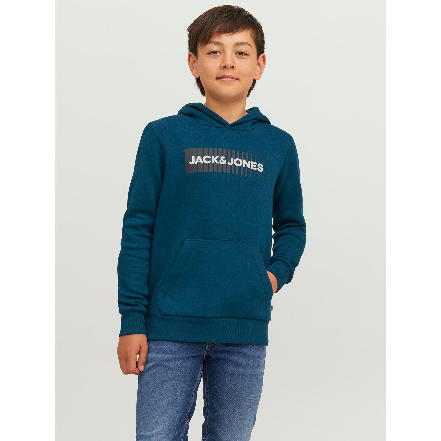 Jack&Jones Junior Mikina 12237459 Modrá Regular Fit - Pepit.cz