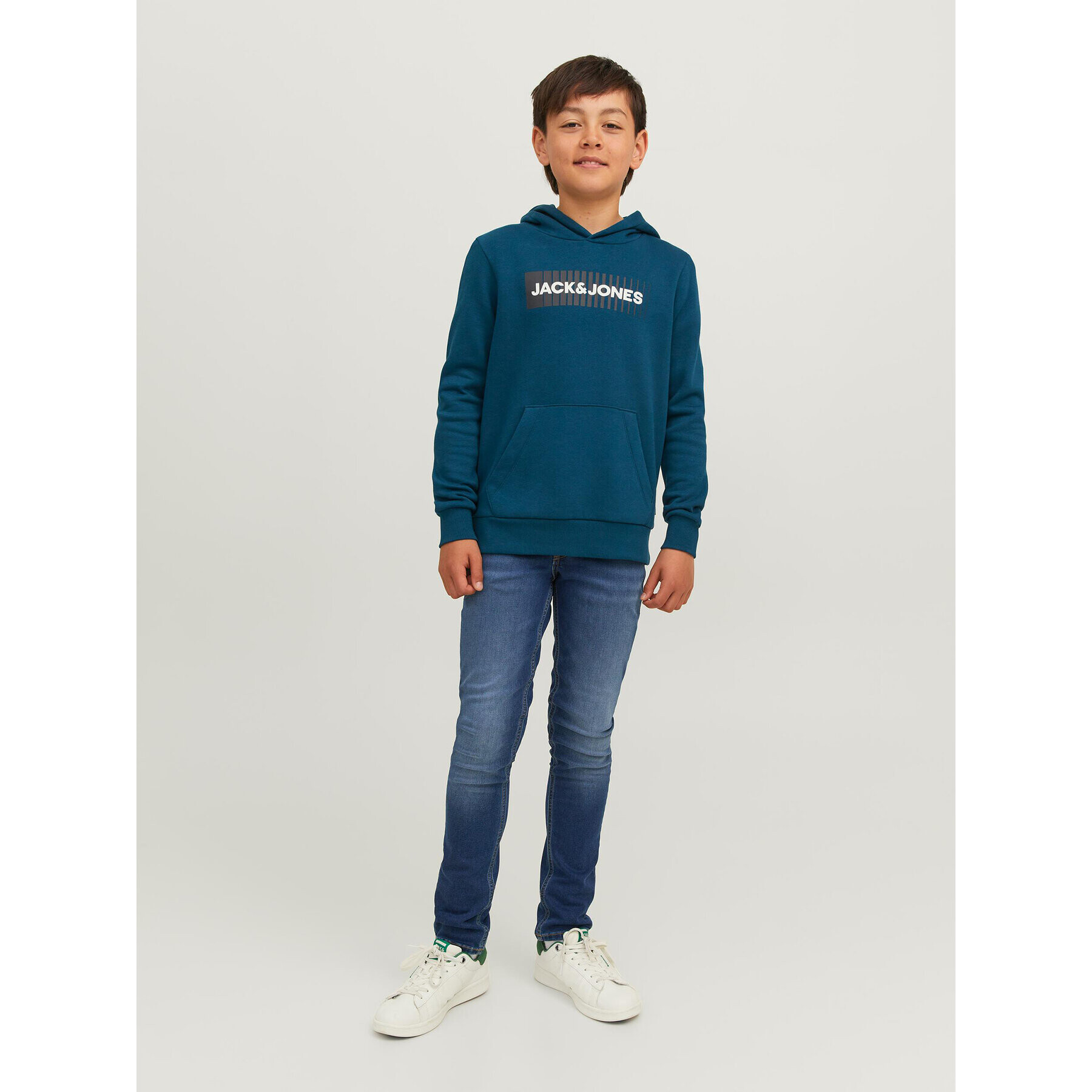 Jack&Jones Junior Mikina 12237459 Modrá Regular Fit - Pepit.cz