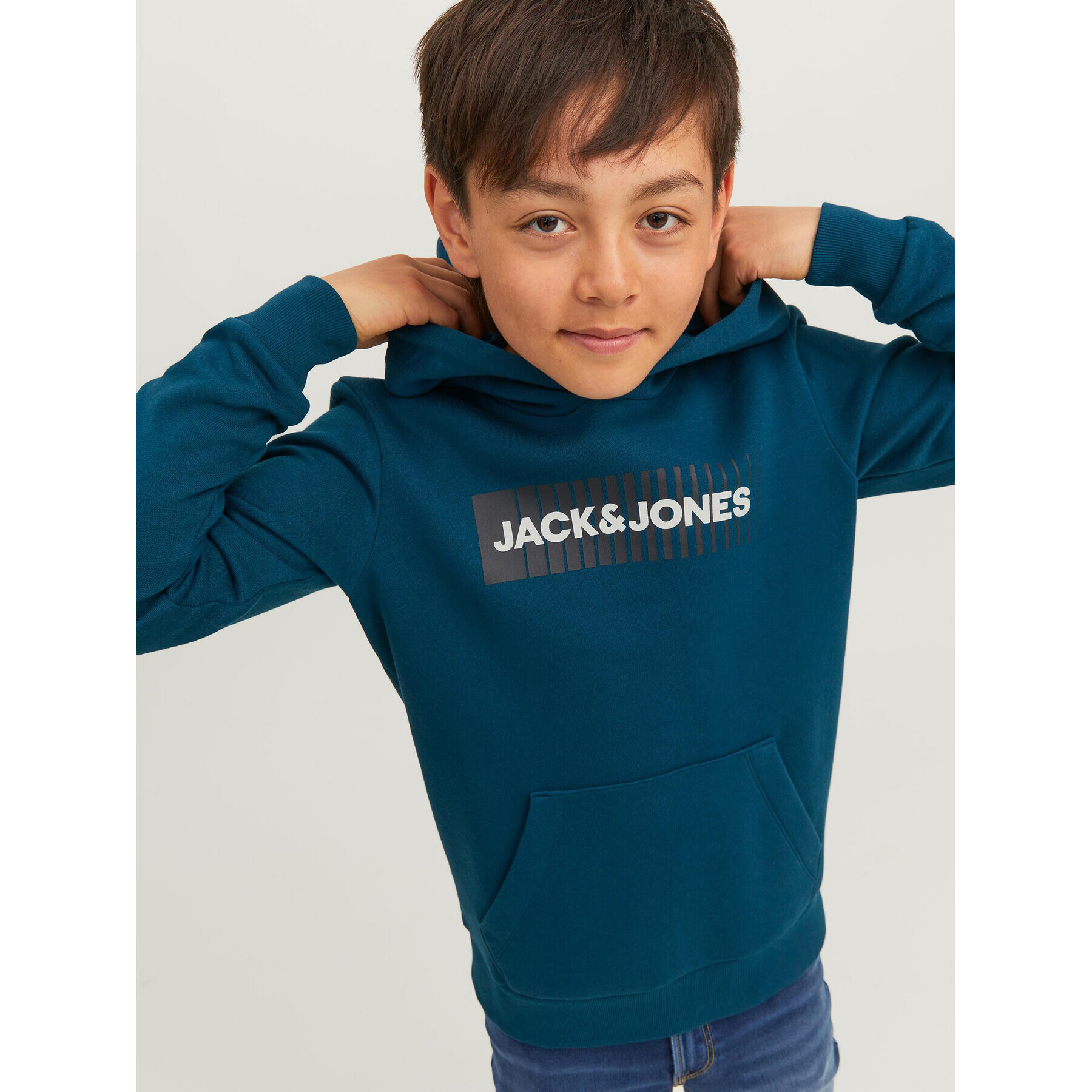 Jack&Jones Junior Mikina 12237459 Modrá Regular Fit - Pepit.cz