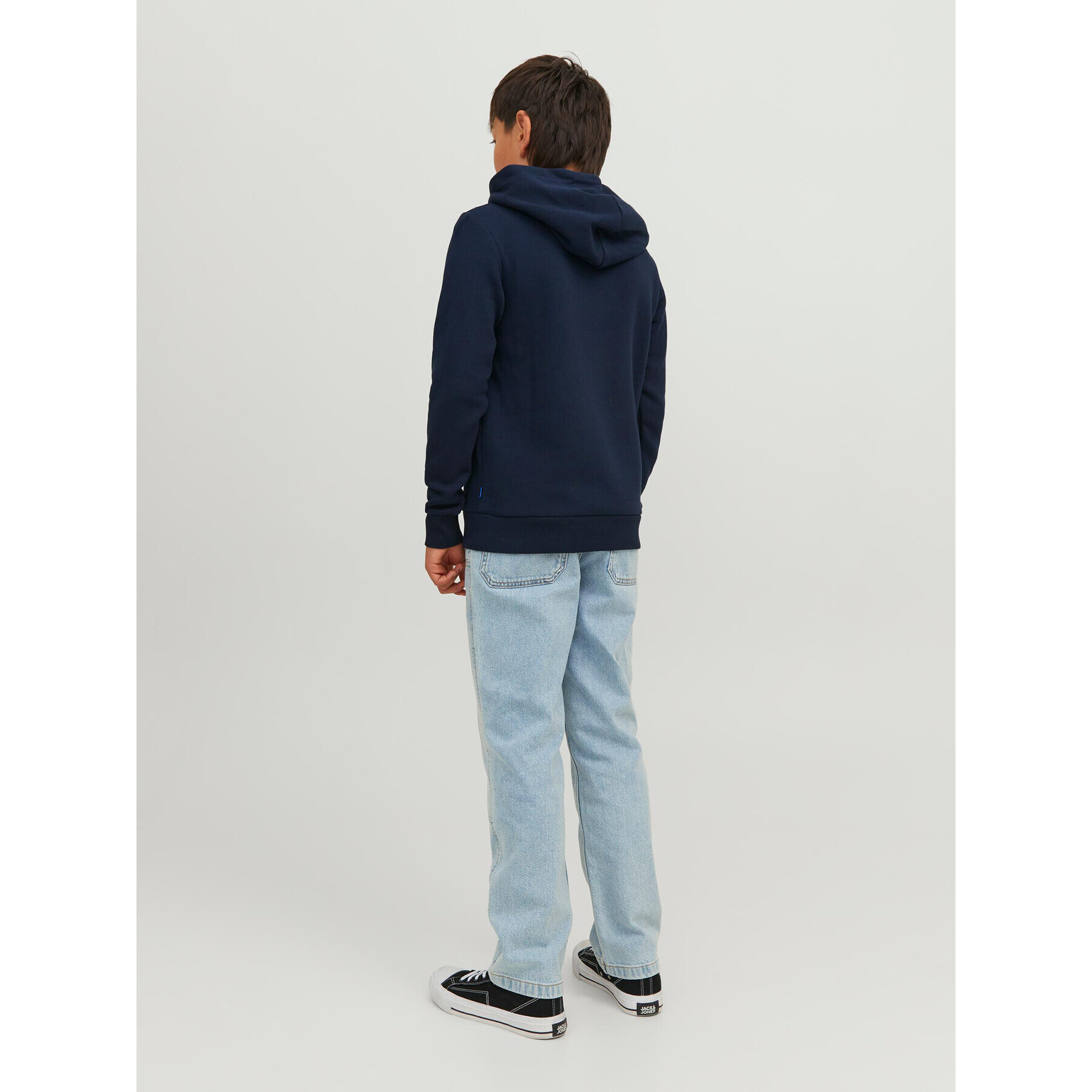 Jack&Jones Junior Mikina 12237459 Tmavomodrá Regular Fit - Pepit.cz