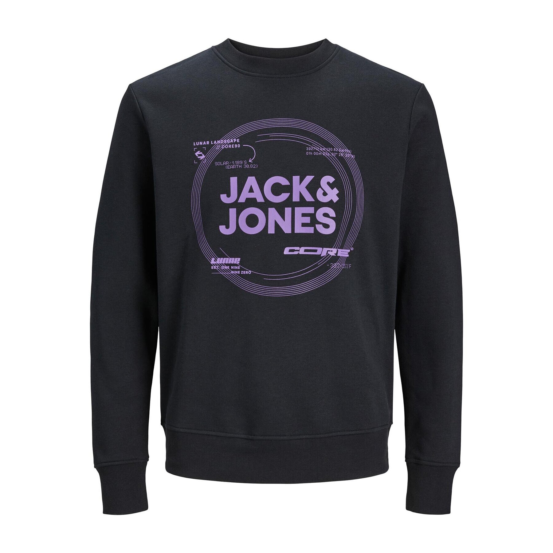 Jack&Jones Junior Mikina 12247681 Černá Standard Fit - Pepit.cz