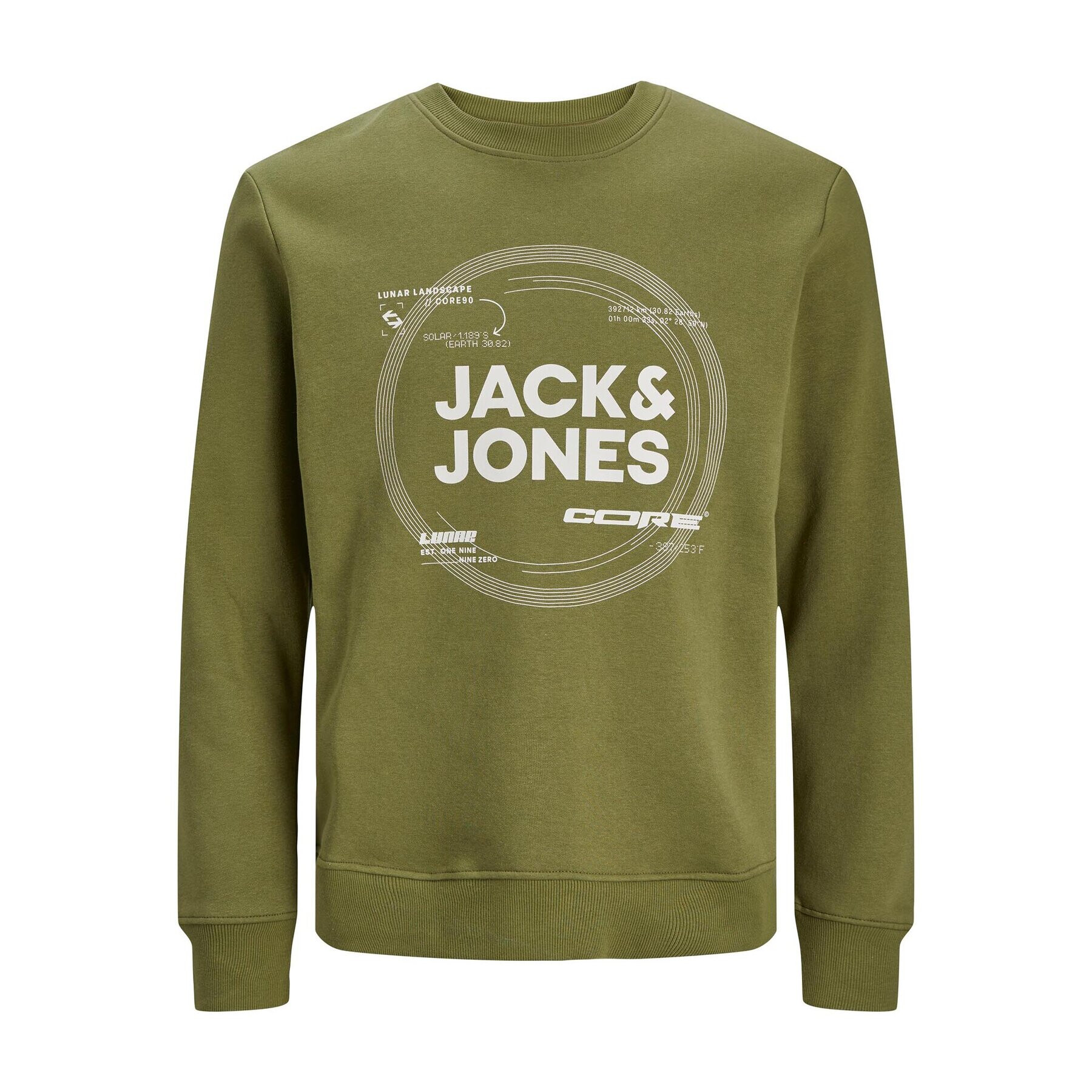 Jack&Jones Junior Mikina 12247681 Zelená Standard Fit - Pepit.cz