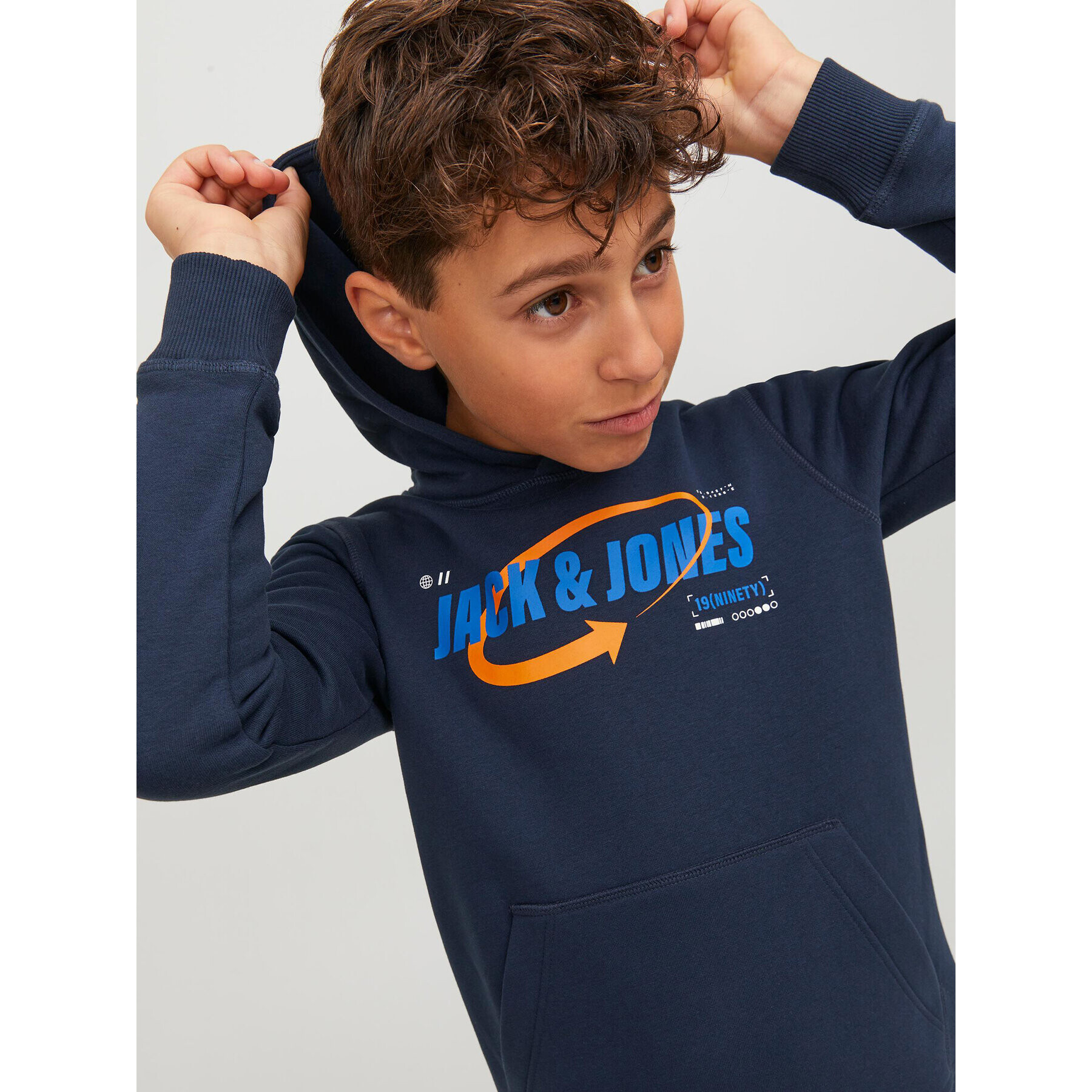 Jack&Jones Junior Mikina 12247700 Tmavomodrá Standard Fit - Pepit.cz