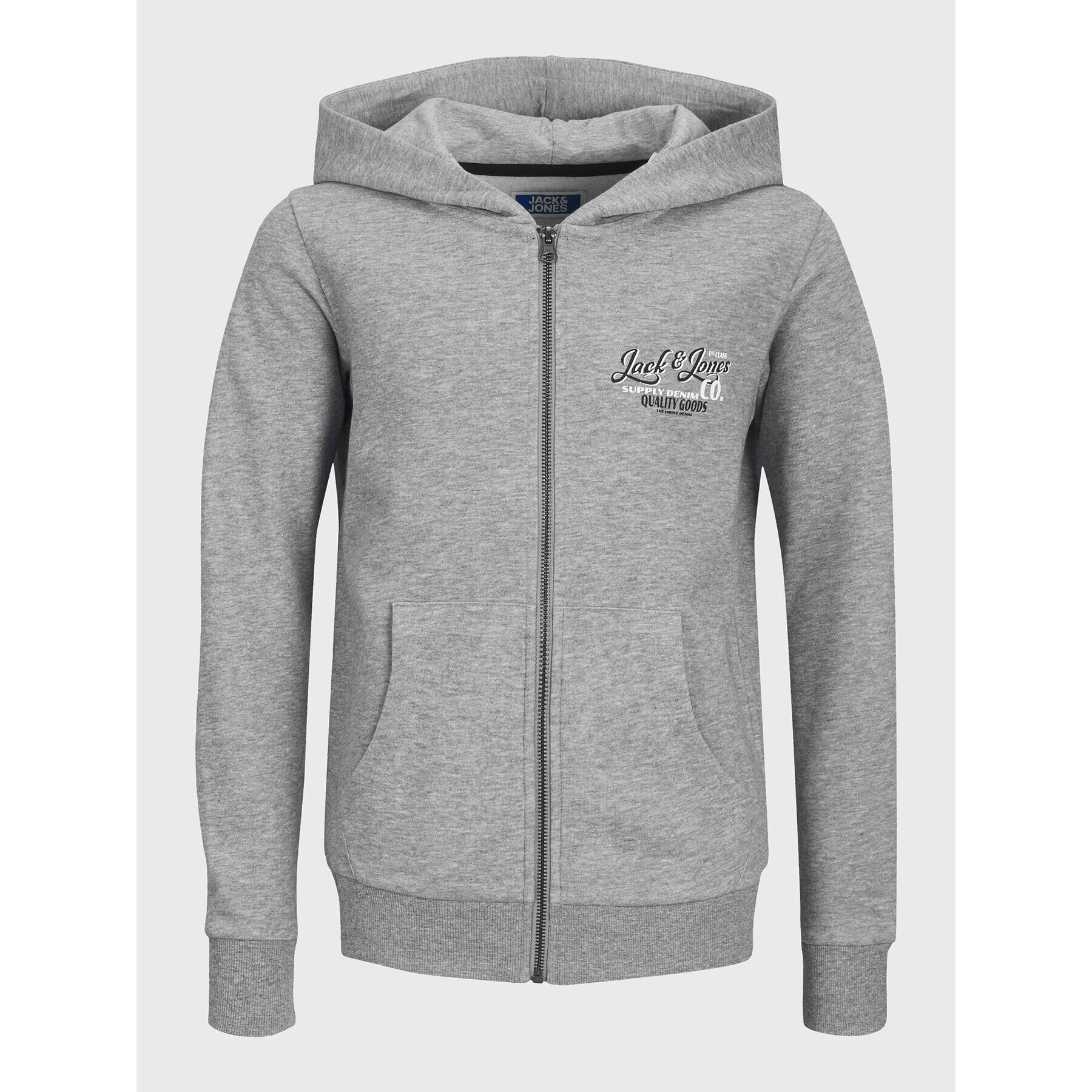 Jack&Jones Junior Mikina Andy 12224236 Šedá Regular Fit - Pepit.cz