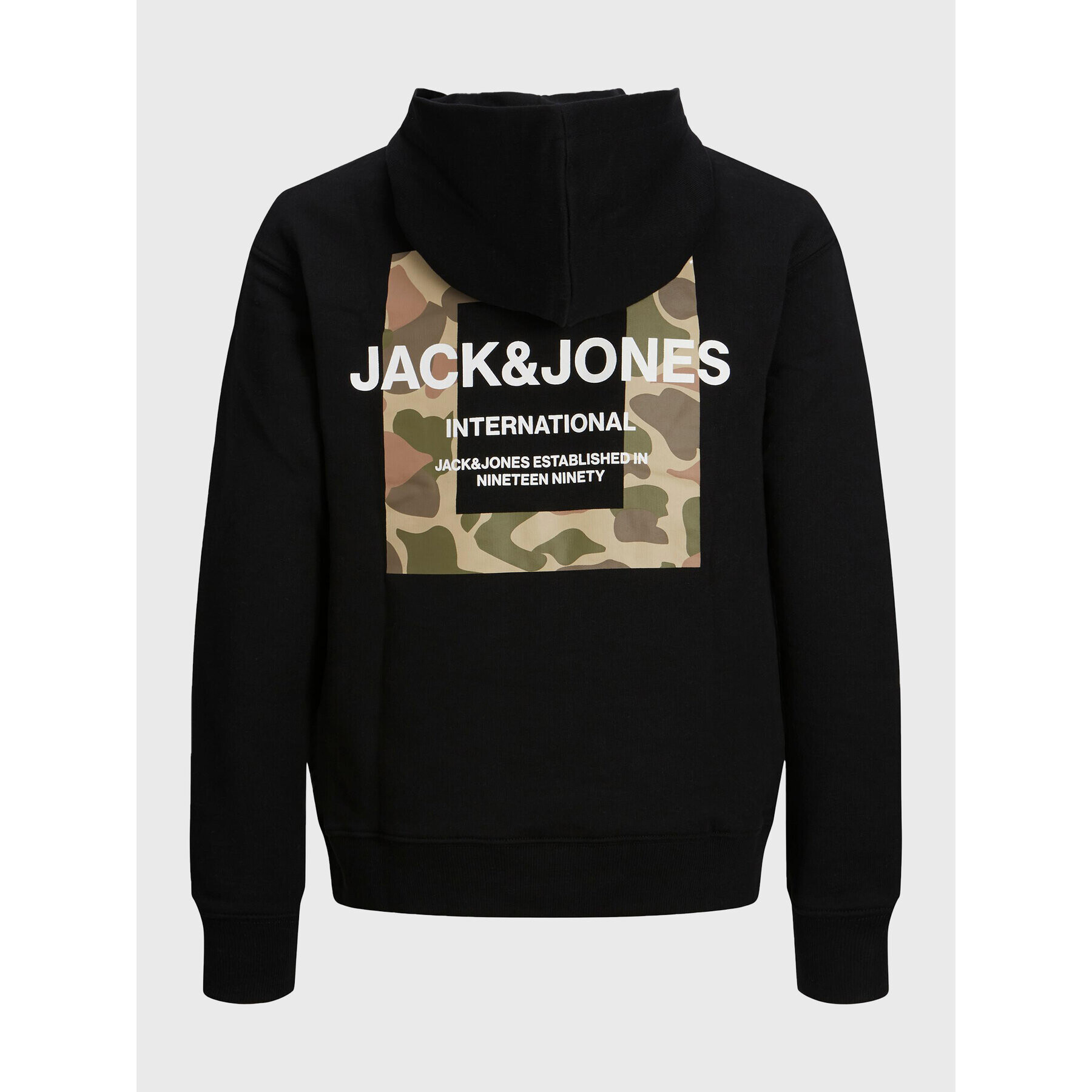 Jack&Jones Junior Mikina Camo 12216932 Černá Regular Fit - Pepit.cz