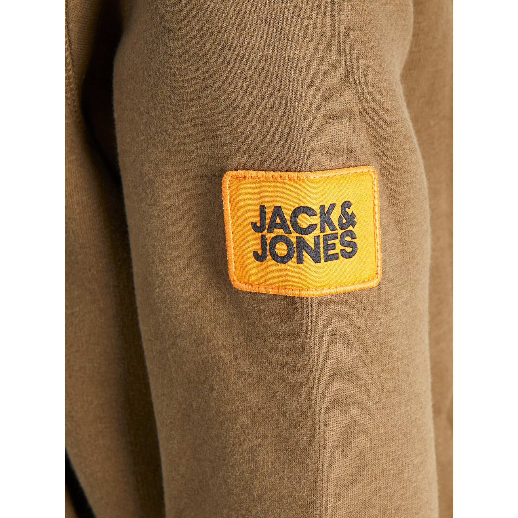 Jack&Jones Junior Mikina Classic Waffle 12216964 Hnědá Regular Fit - Pepit.cz